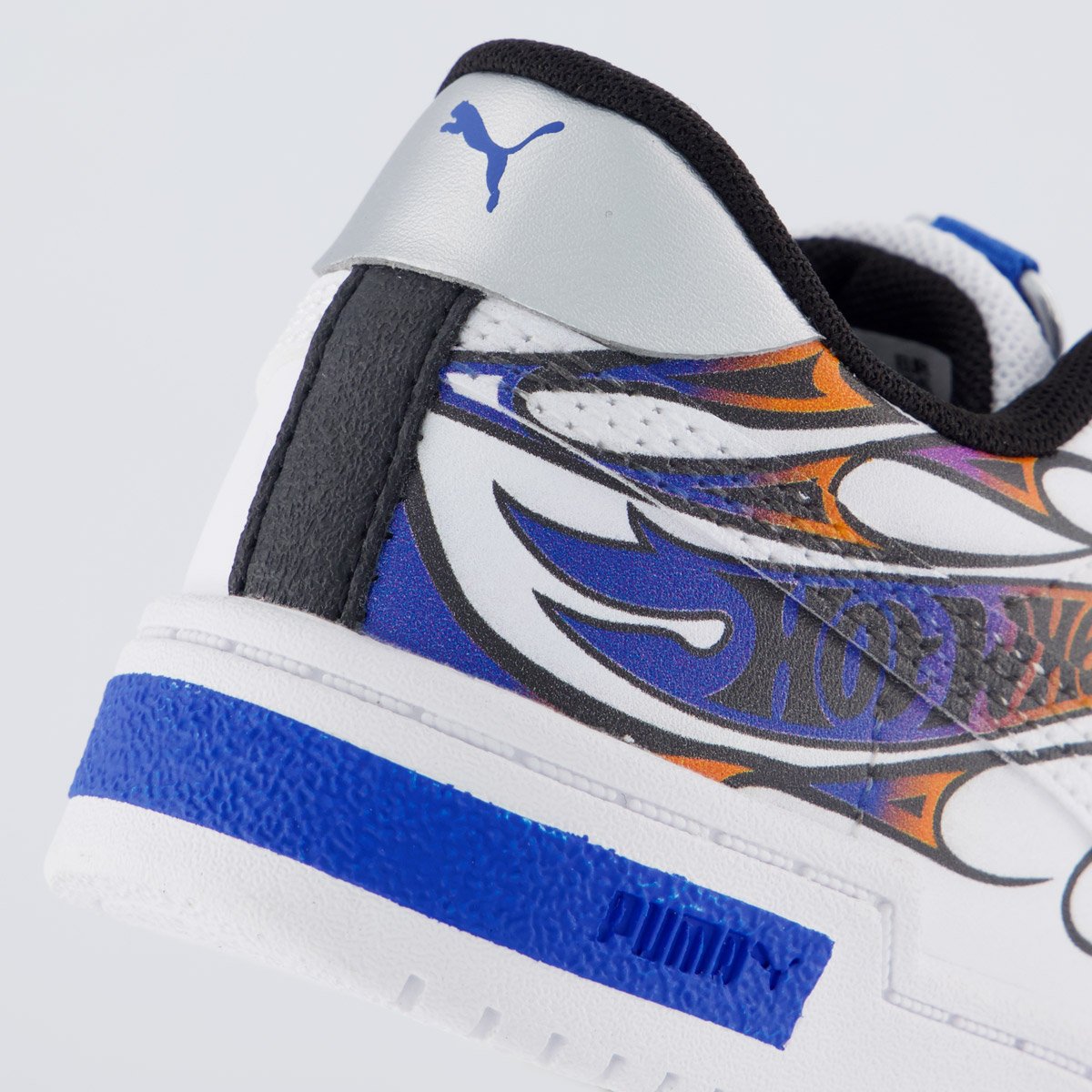 Tenis Puma Ca Pro Hot Wheels Ac Infantil Branco e Azul Branco 6