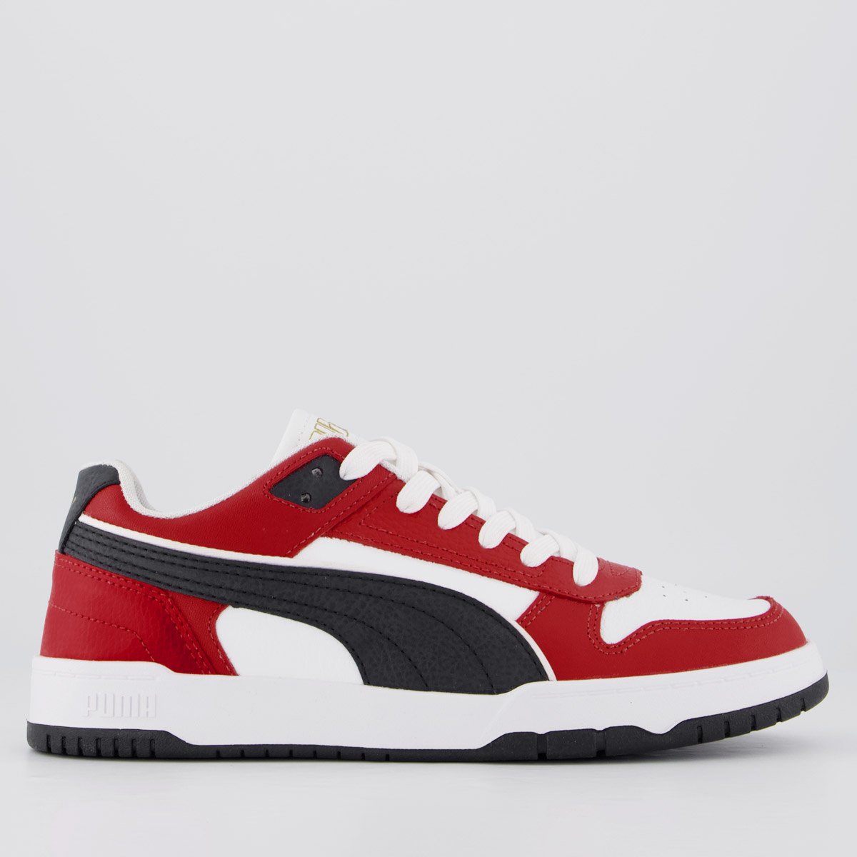 Tenis Puma RBD Game Low BDP Preto Branco e Vermelho