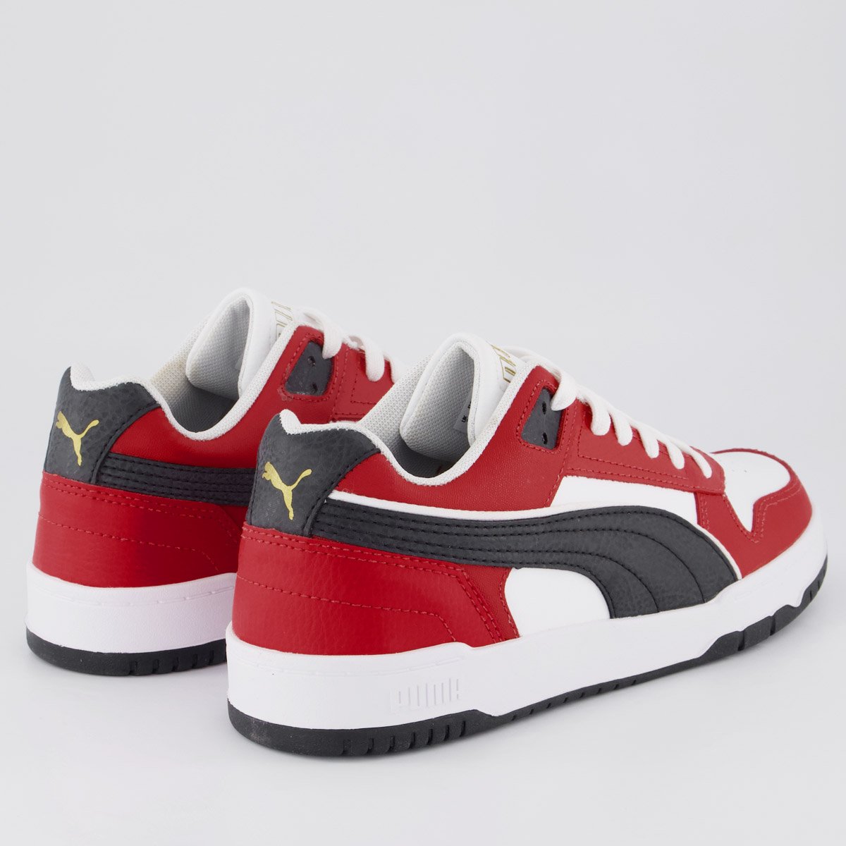 Tenis Puma RBD Game Low BDP Preto Branco e Vermelho Vermelho 3