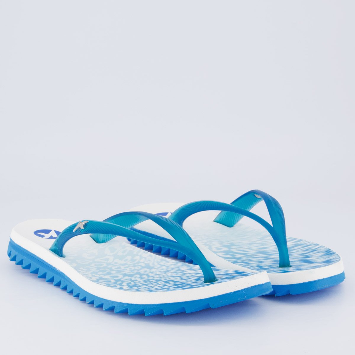 Chinelo Kenner Ibiza Onça Feminino Azul Azul 3