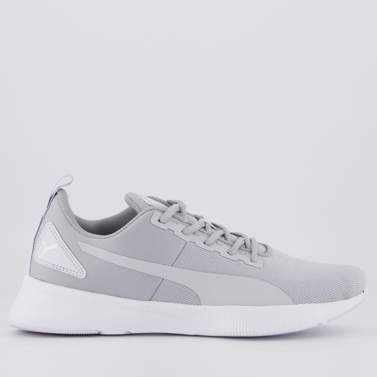 Tenis Puma Flyer Runner Mesh WNS Feminino Cinza e Branco