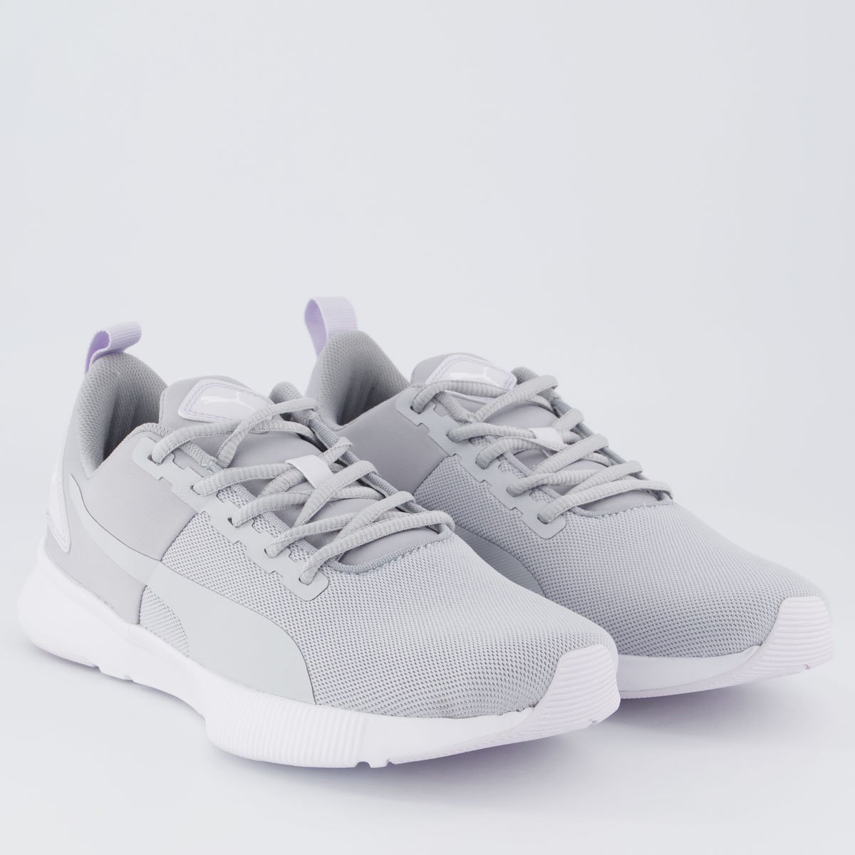 Tenis Puma Flyer Runner Mesh WNS Feminino Cinza e Branco Cinza 2