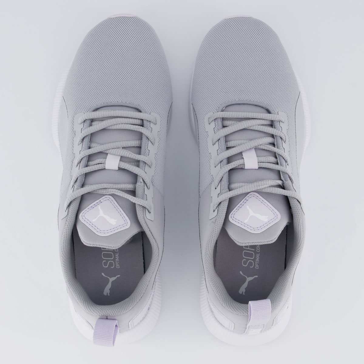 Tenis Puma Flyer Runner Mesh WNS Feminino Cinza e Branco Cinza 4