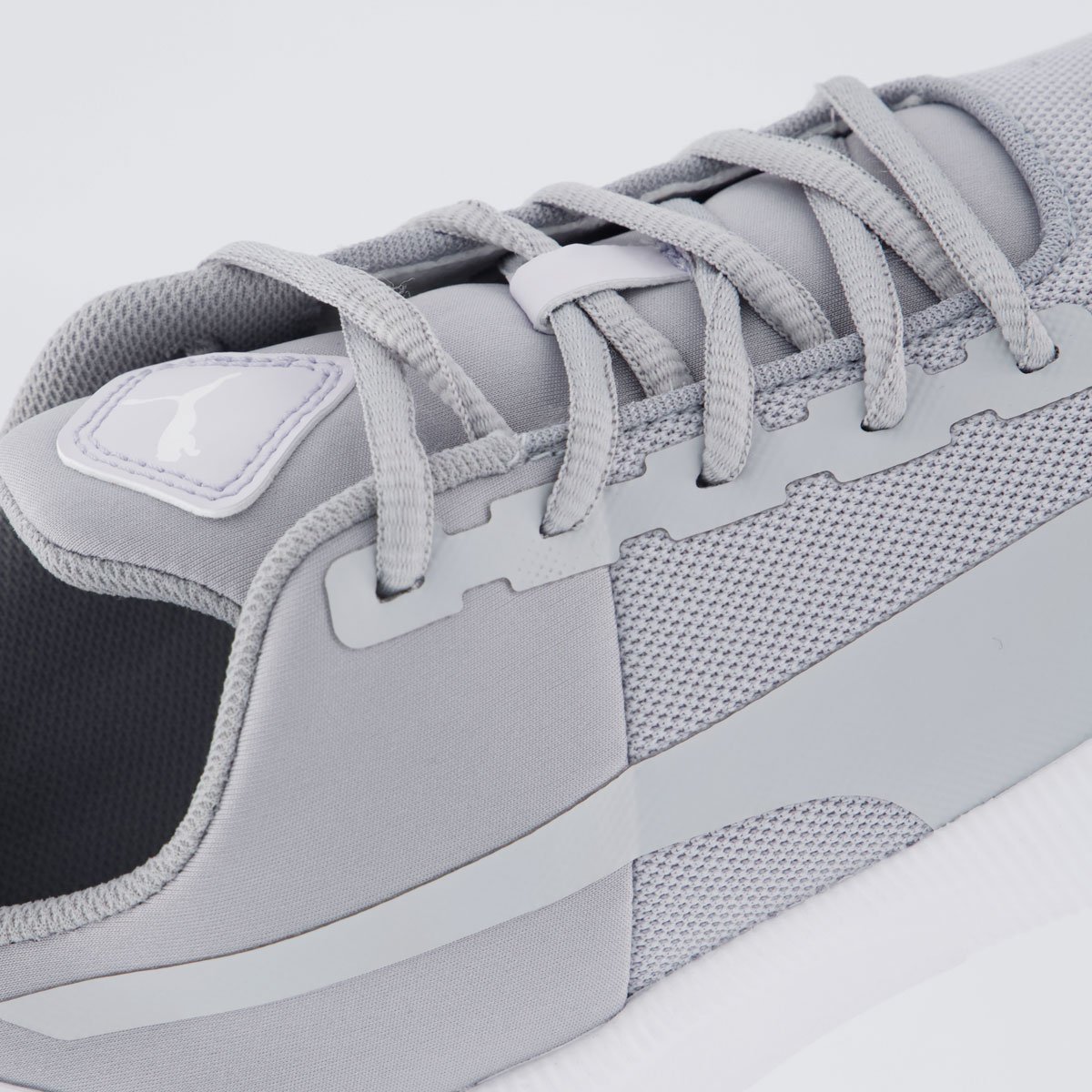 Tenis Puma Flyer Runner Mesh WNS Feminino Cinza e Branco Cinza 7