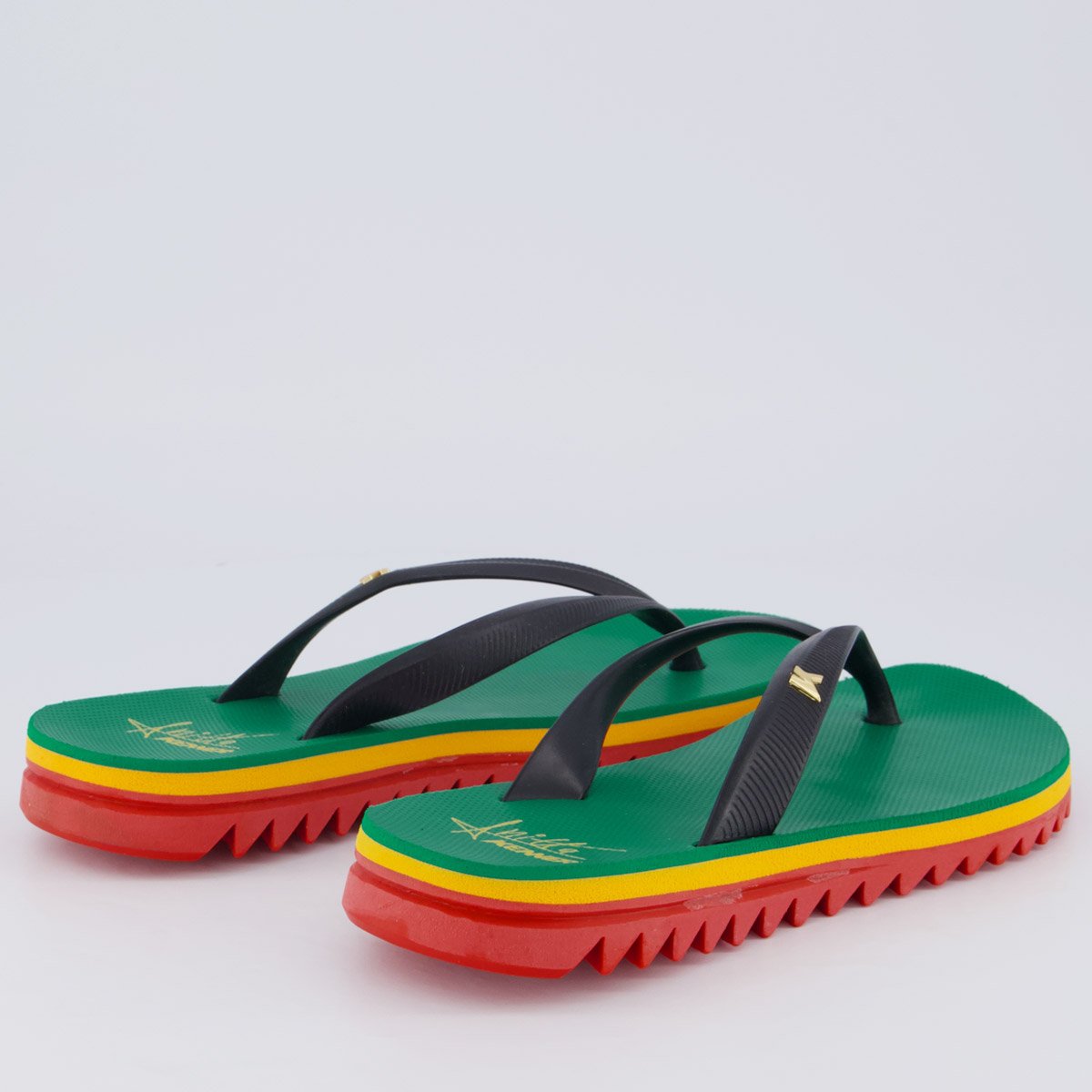 Chinelo Kenner Ibiza Reggae Anitta Feminino Verde Preto 4