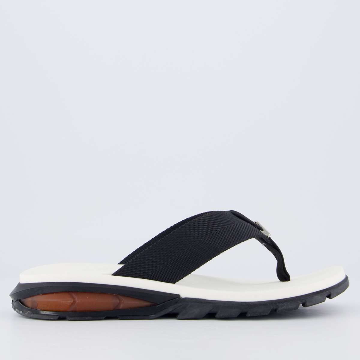 Chinelo Kenner Orak Branco e Preto Preto 2