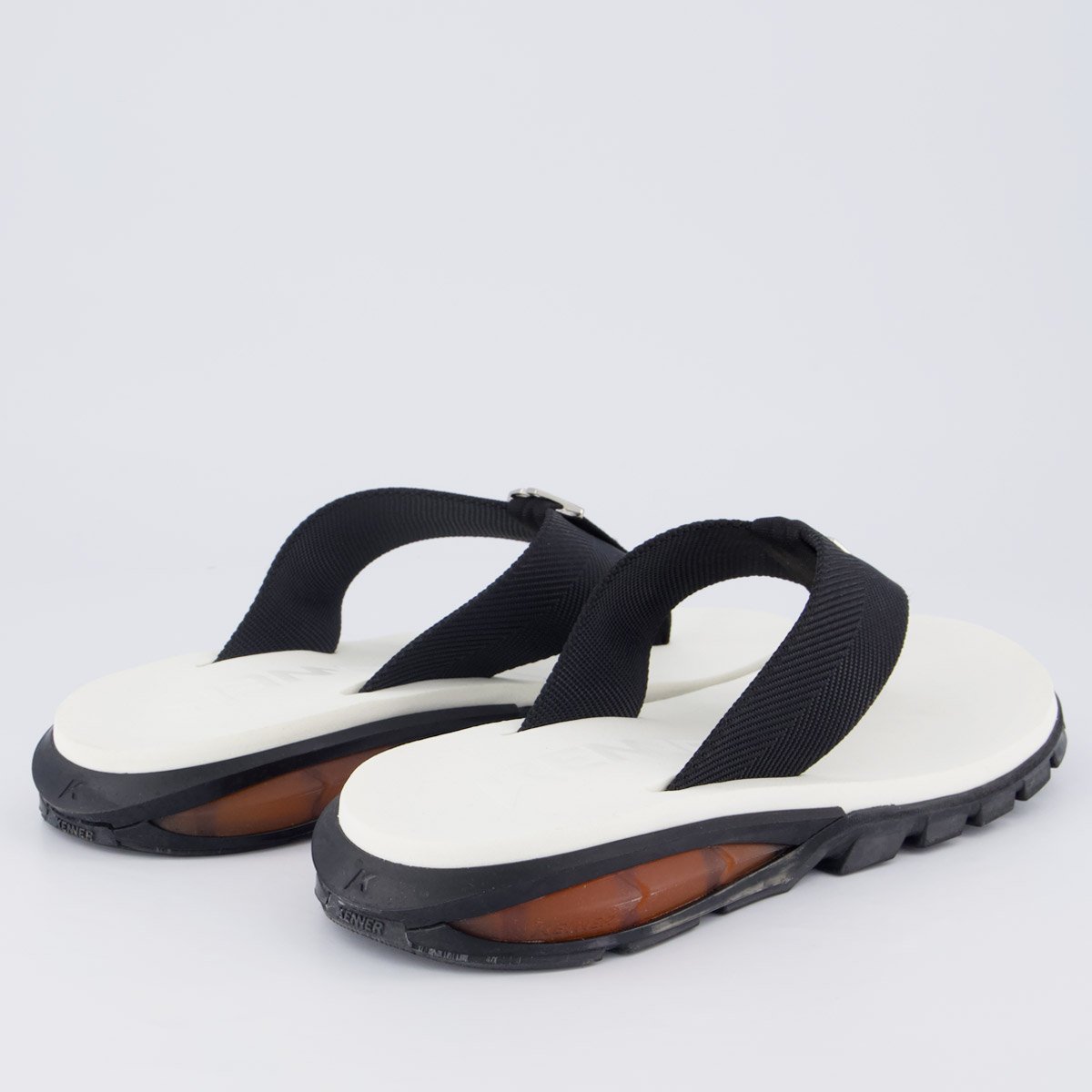 Chinelo Kenner Orak Branco e Preto Preto 4