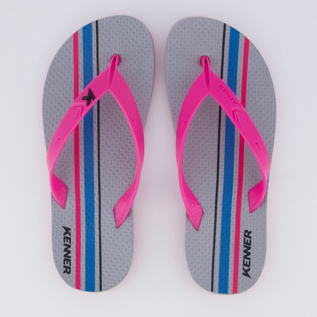 Chinelo Kenner Summer Long Rosa e Cinza