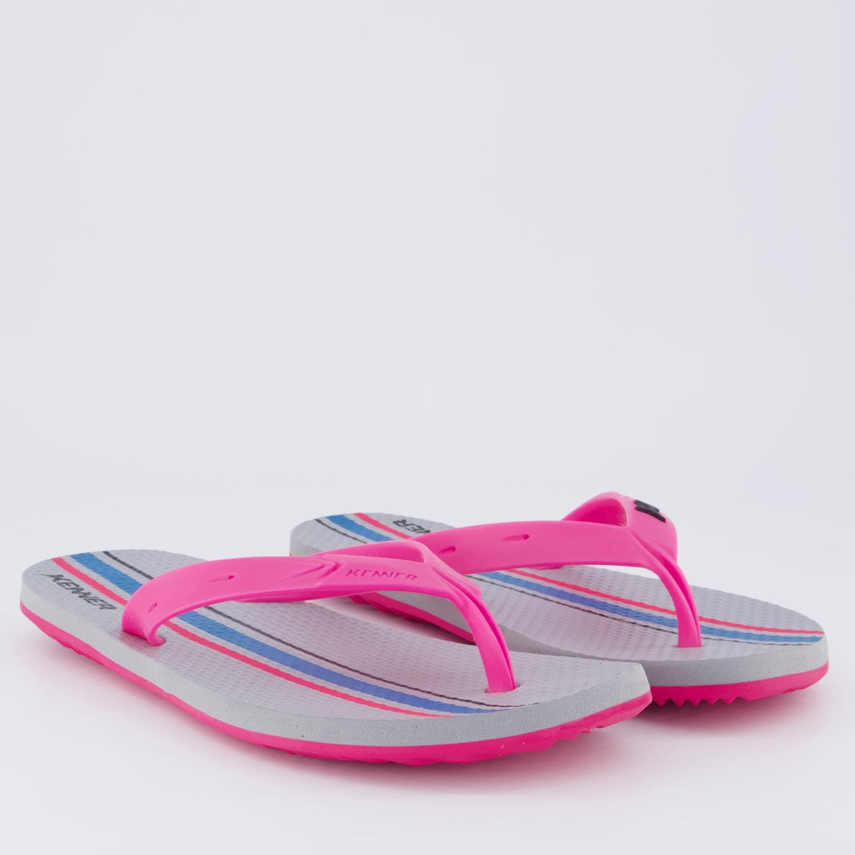 Chinelo Kenner Summer Long Rosa e Cinza Rosa 3