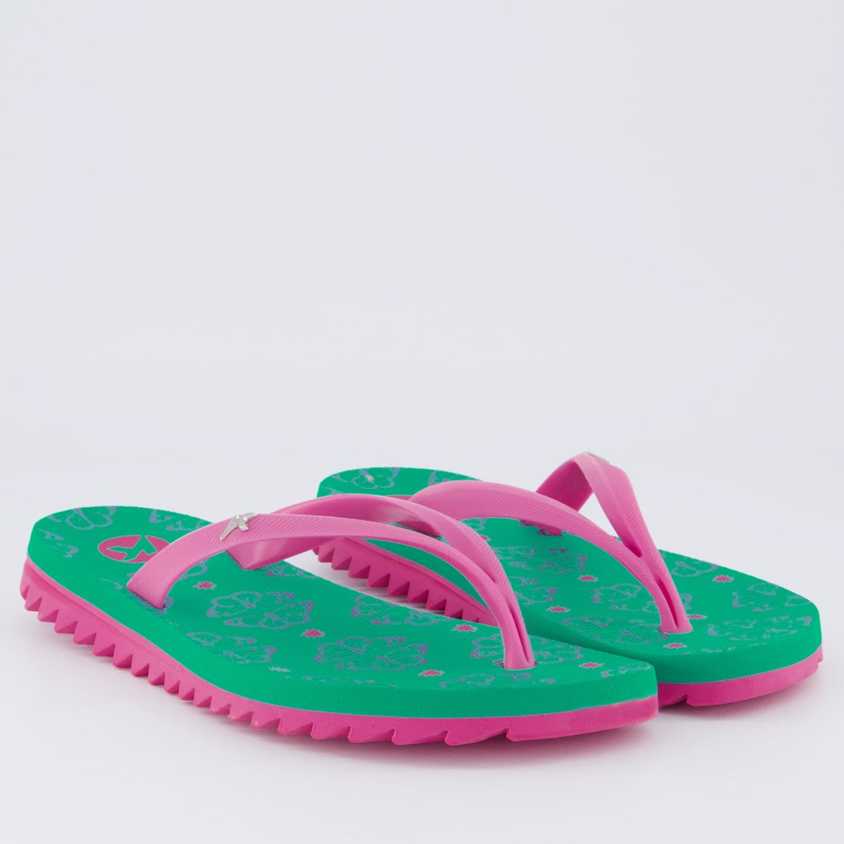 Chinelo Kenner Ibiza Fly Feminino Verde Rosa 3