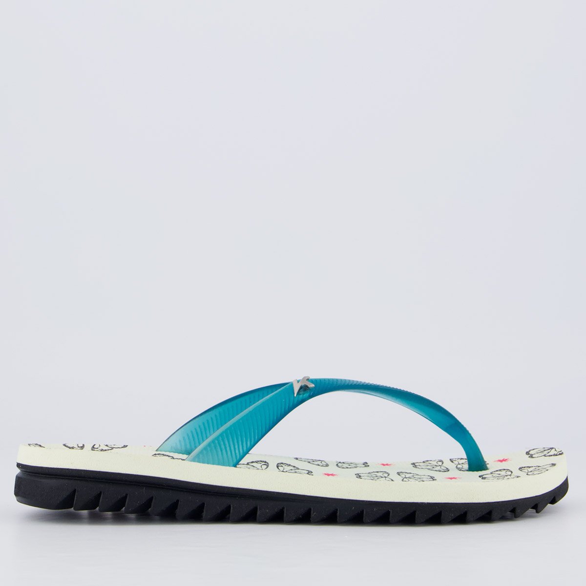 Chinelo Kenner Ibiza Fly Feminino Branco Verde 2