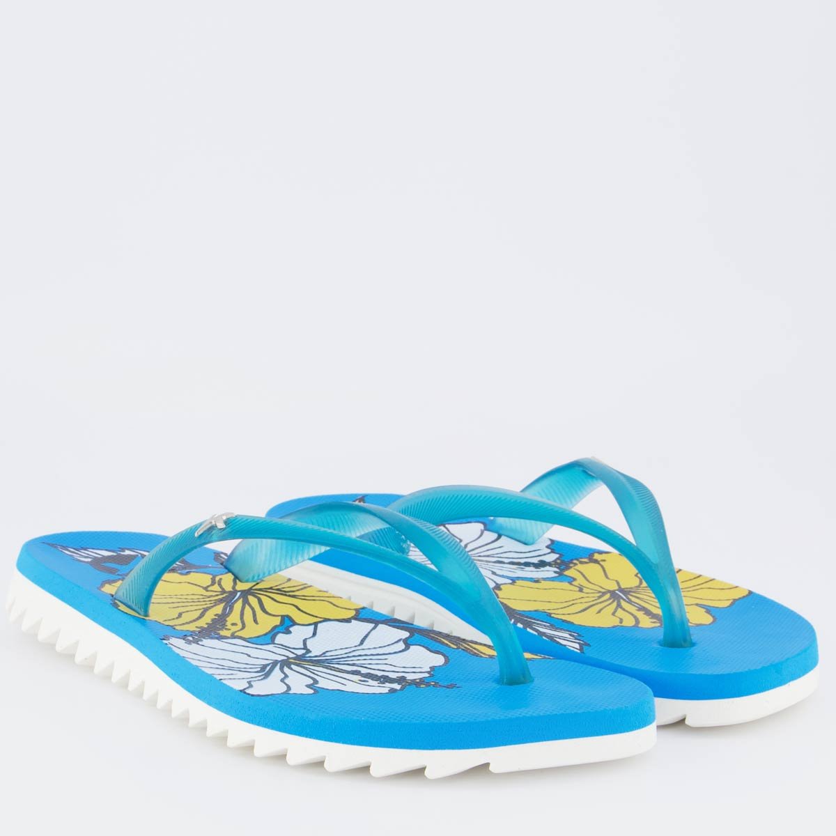 Chinelo Kenner Ibiza Hibisco Feminino Azul Azul 3