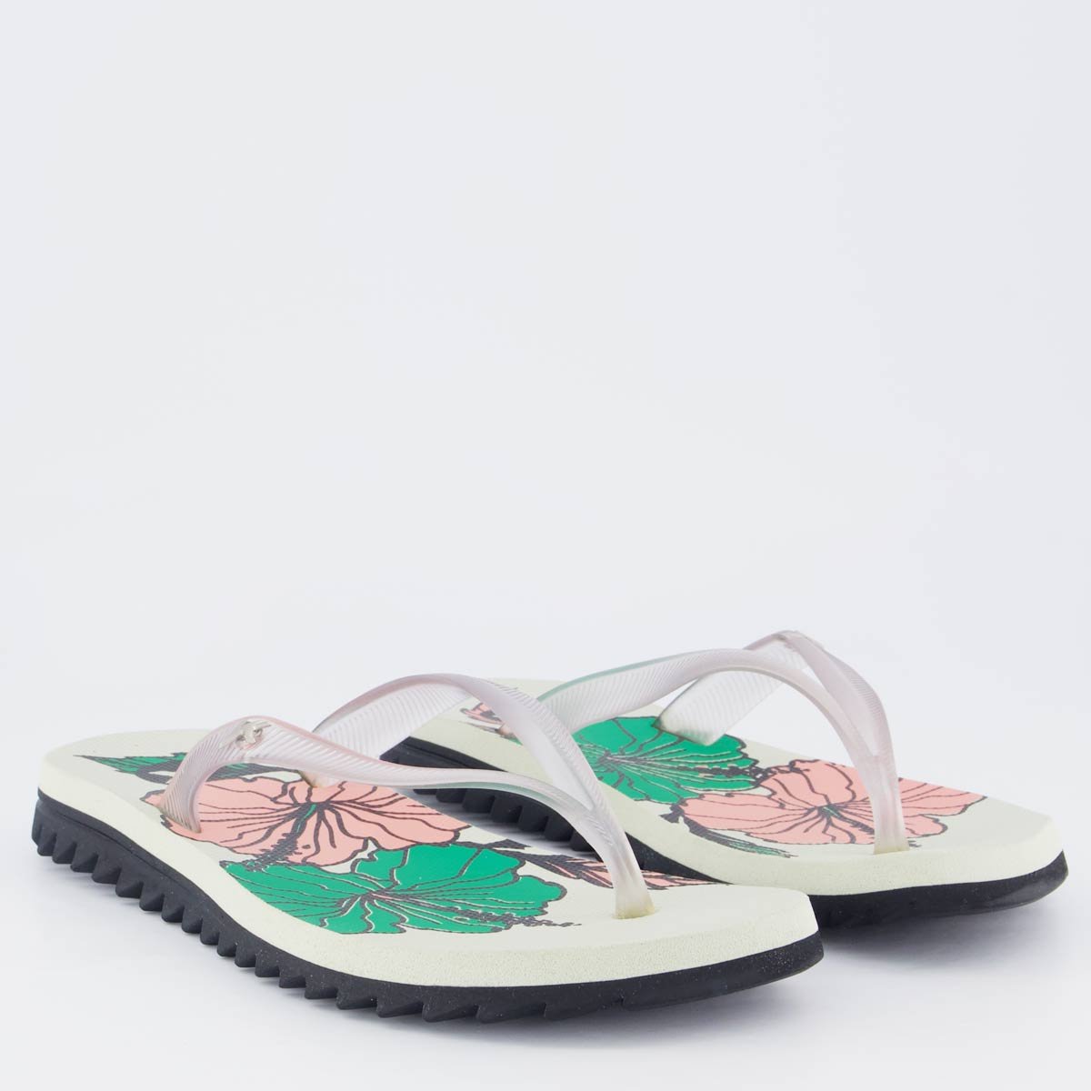 Chinelo Kenner Ibiza Hibisco Feminino Branco Off White 3