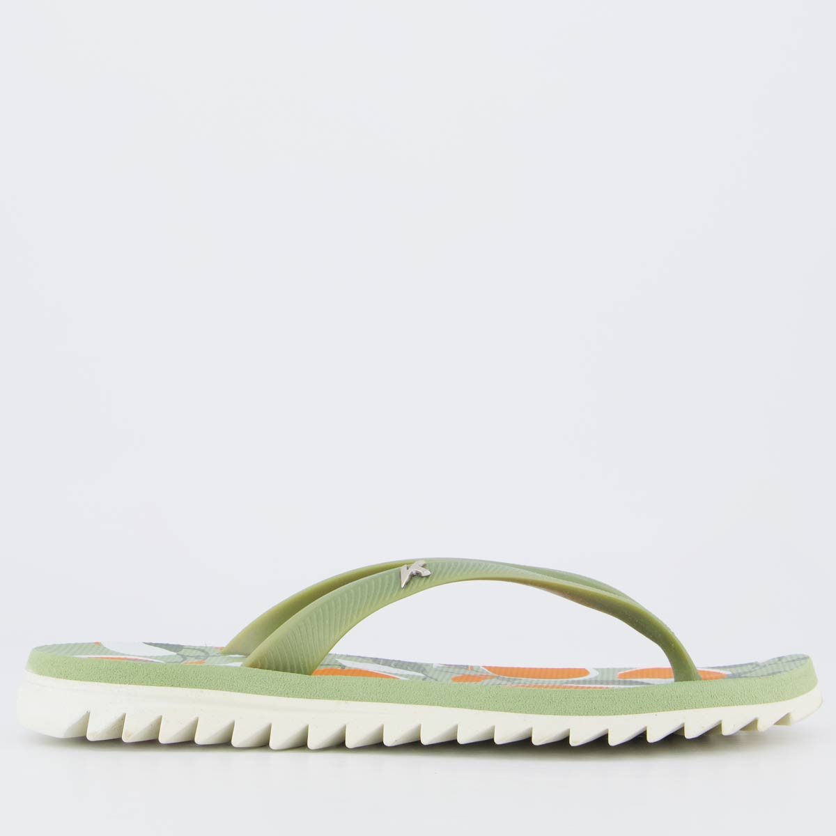 Chinelo Kenner Ibiza Laranjas Feminino Verde Verde 2