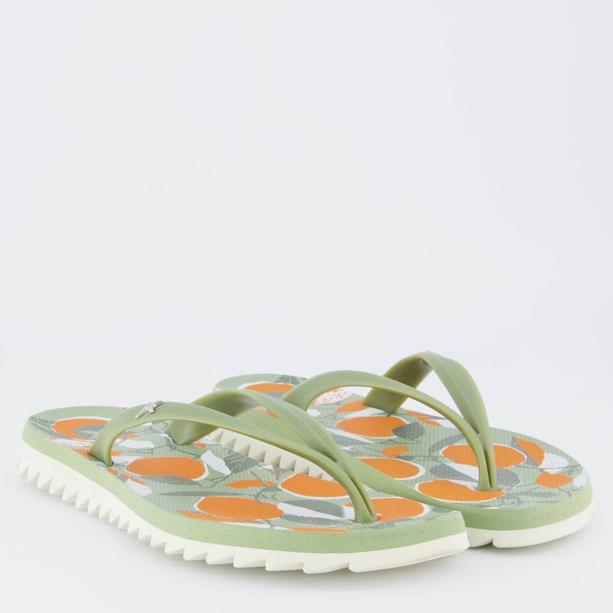 Chinelo Kenner Ibiza Laranjas Feminino Verde Verde 3