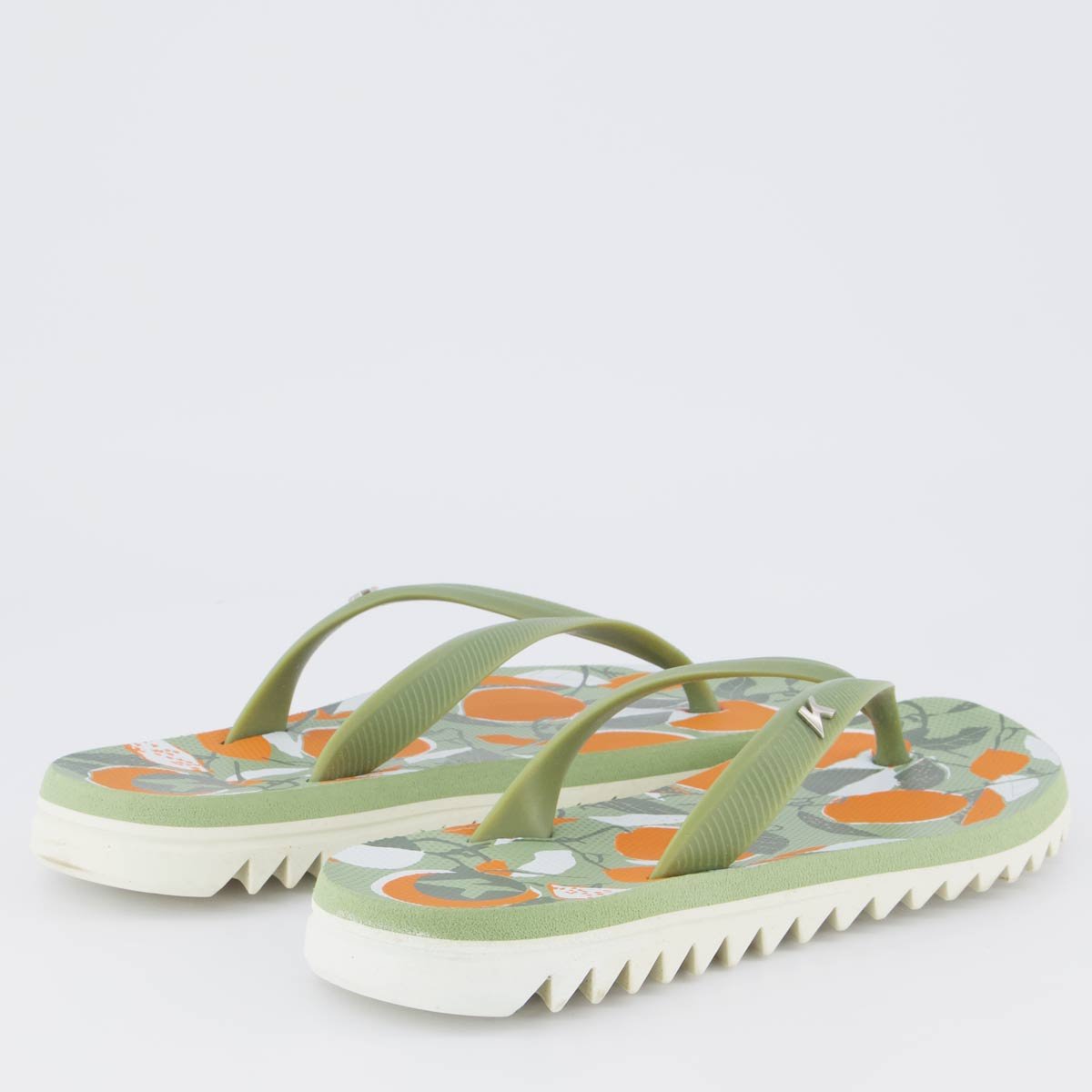 Chinelo Kenner Ibiza Laranjas Feminino Verde Verde 4