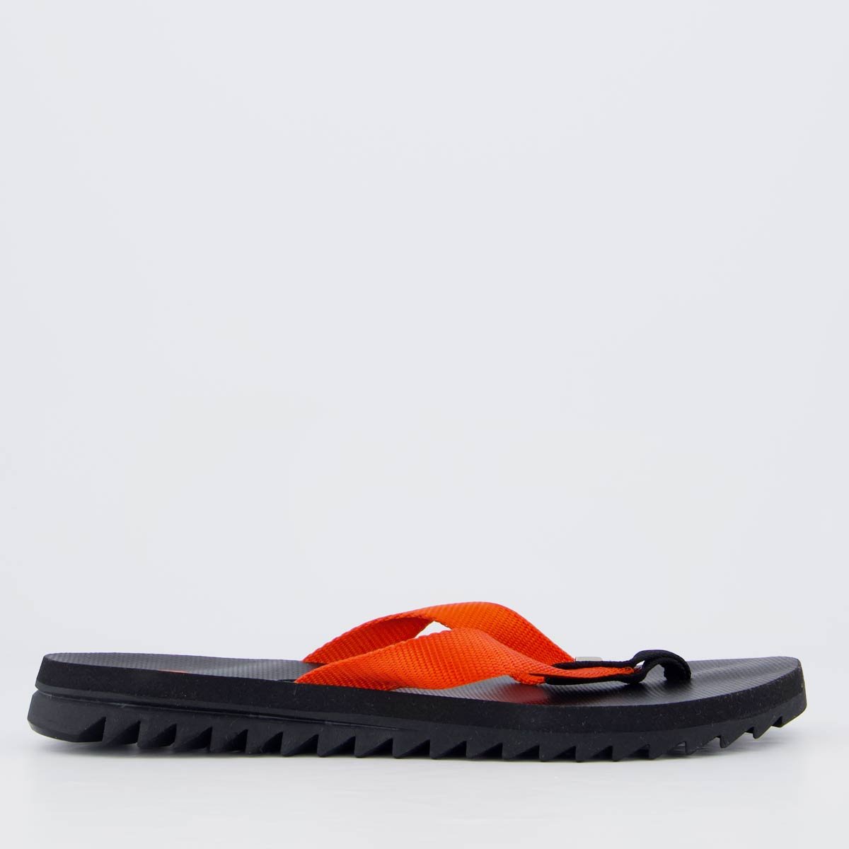 Chinelo Kenner Kyra Slim Feminino Preto e Laranja Vermelho 2