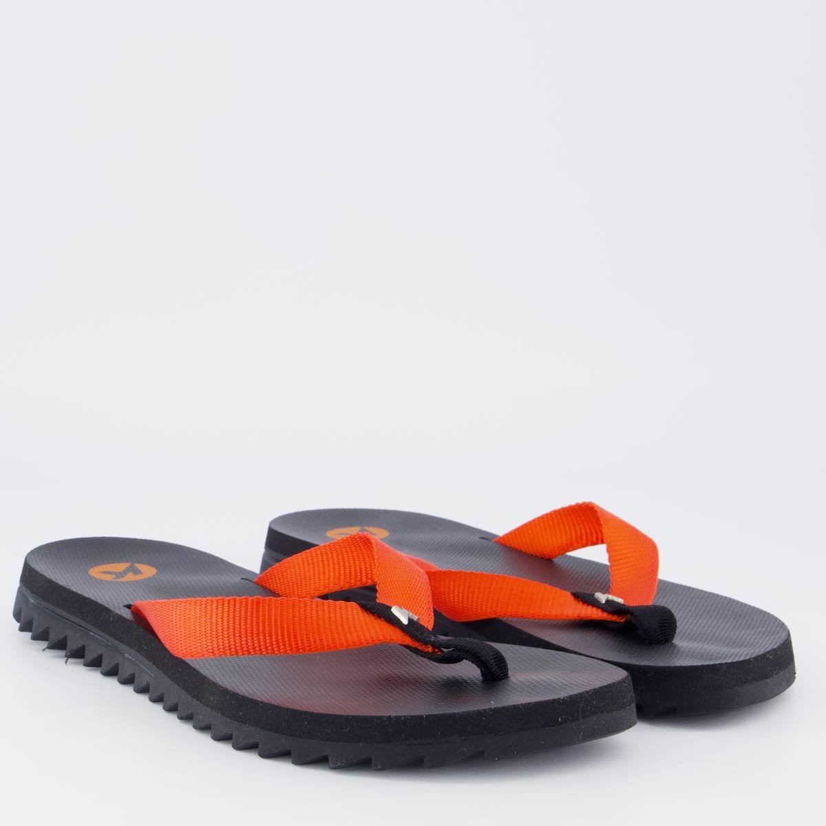 Chinelo Kenner Kyra Slim Feminino Preto e Laranja Vermelho 3