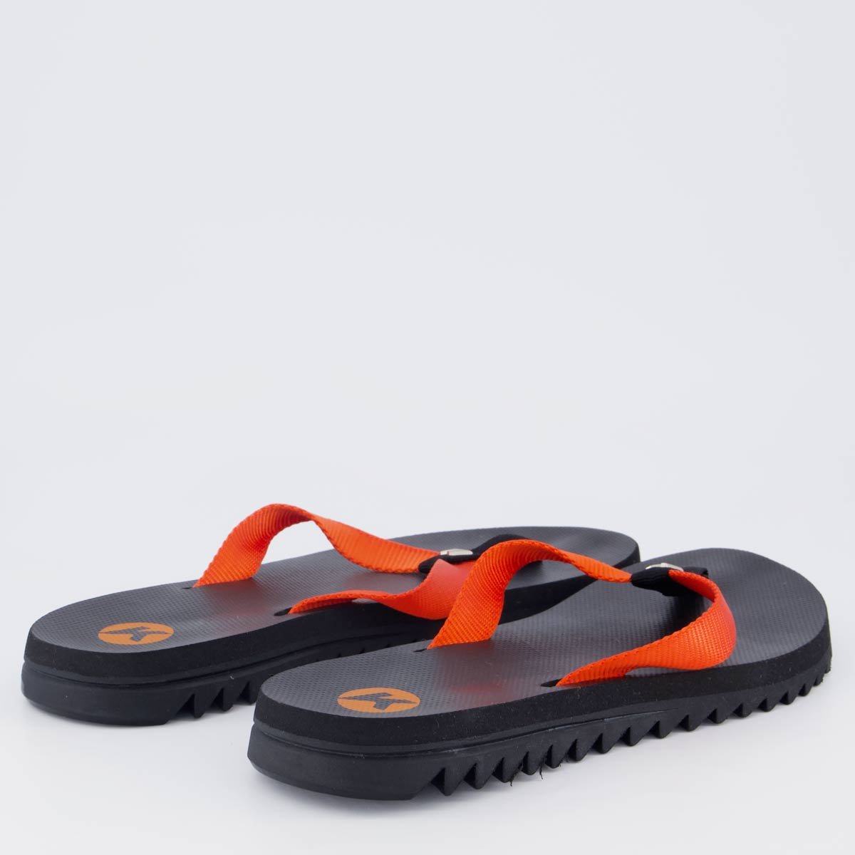 Chinelo Kenner Kyra Slim Feminino Preto e Laranja Vermelho 4