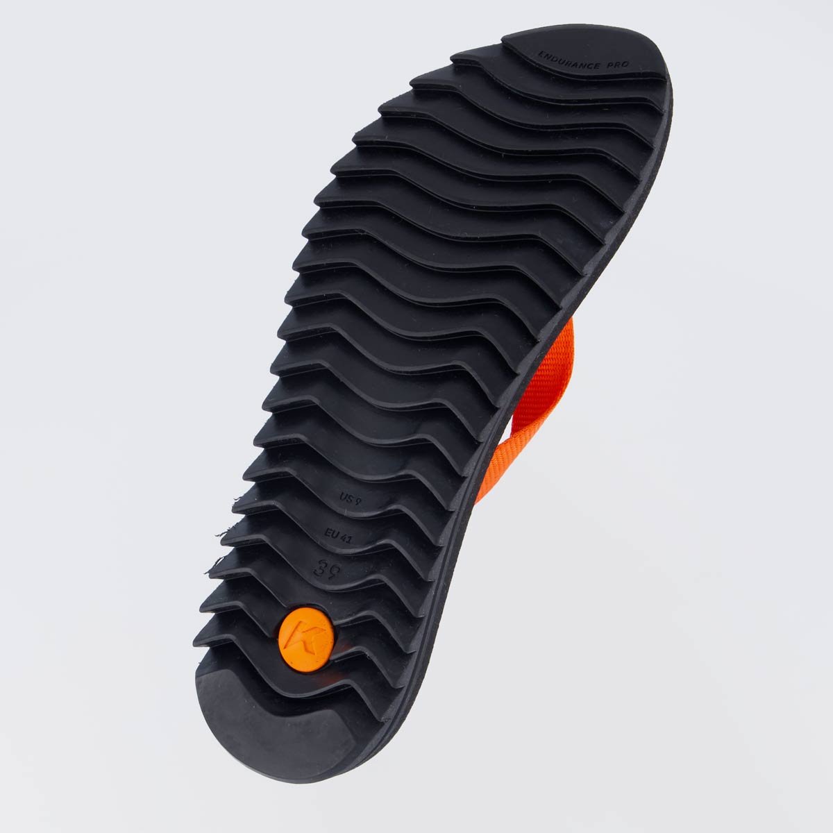 Chinelo Kenner Kyra Slim Feminino Preto e Laranja Vermelho 5