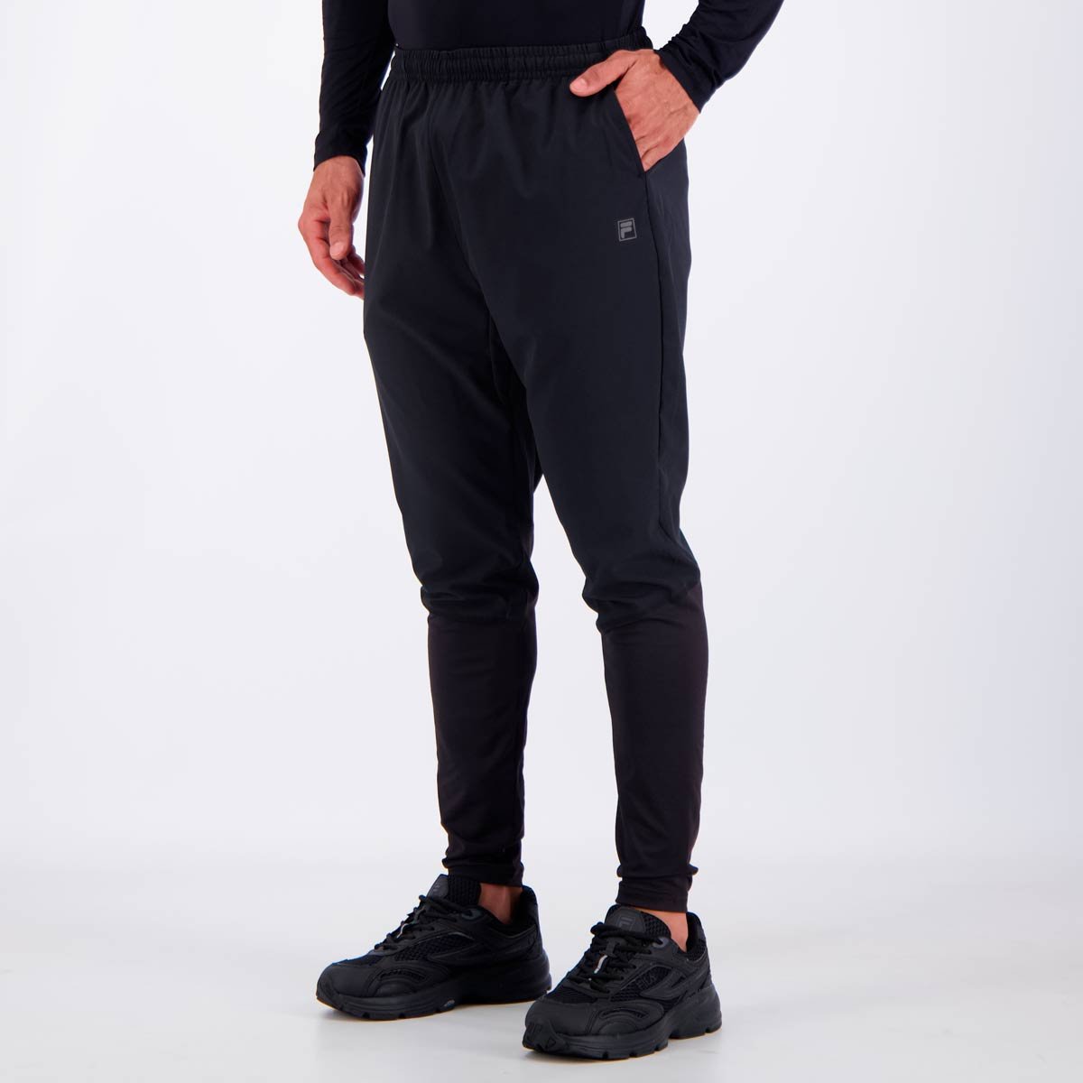 Calça Fila Jogging IV Preta Preto 3