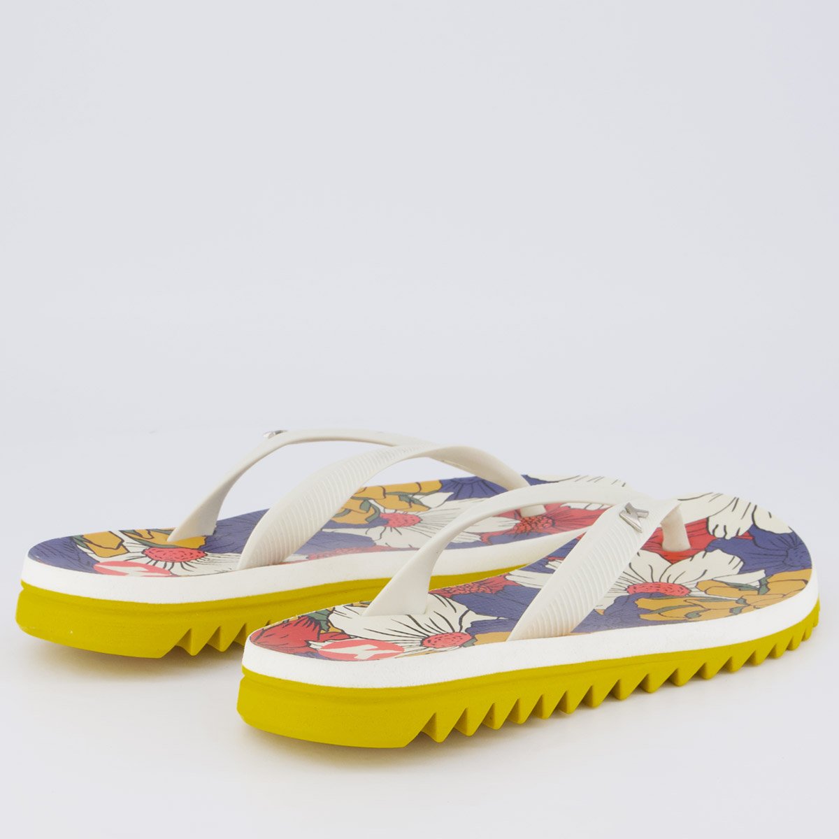 Chinelo Kenner Ibiza Jardim Feminino Branco Branco 4