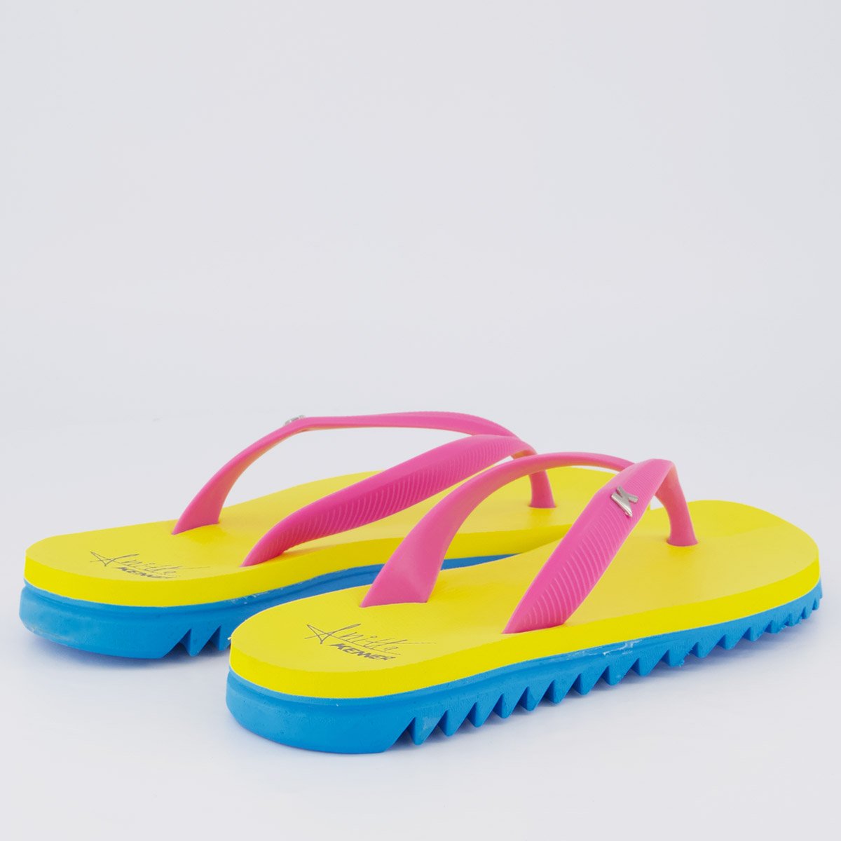 Chinelo Kenner Ibiza Anitta Feminino Amarelo Rosa 4