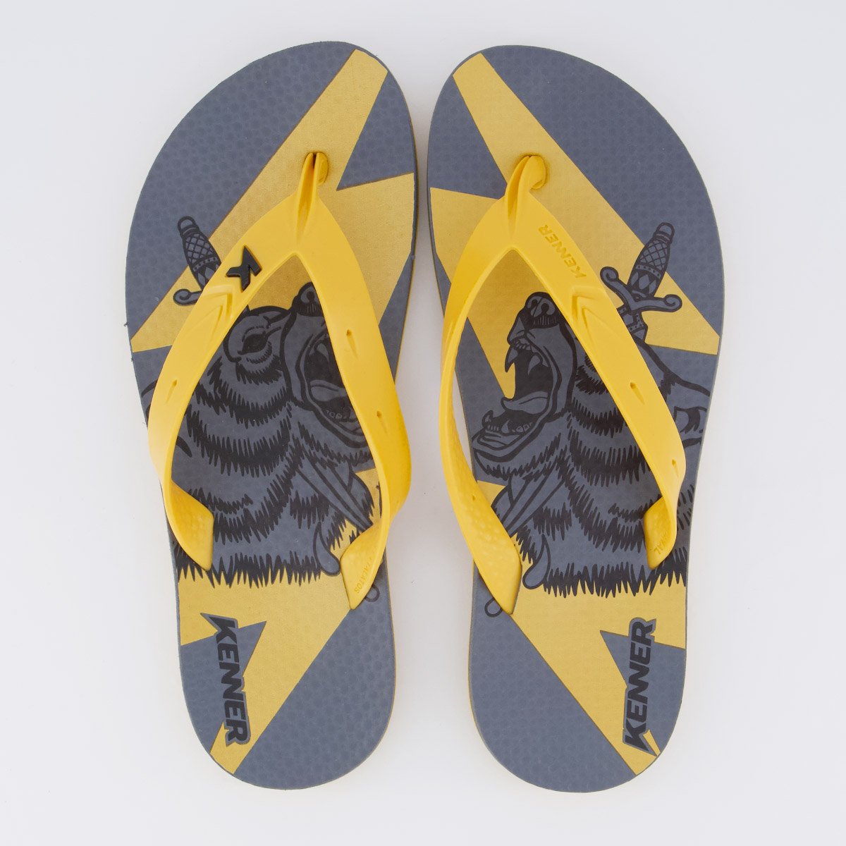 Chinelo Kenner Summer Tattoo Amarelo