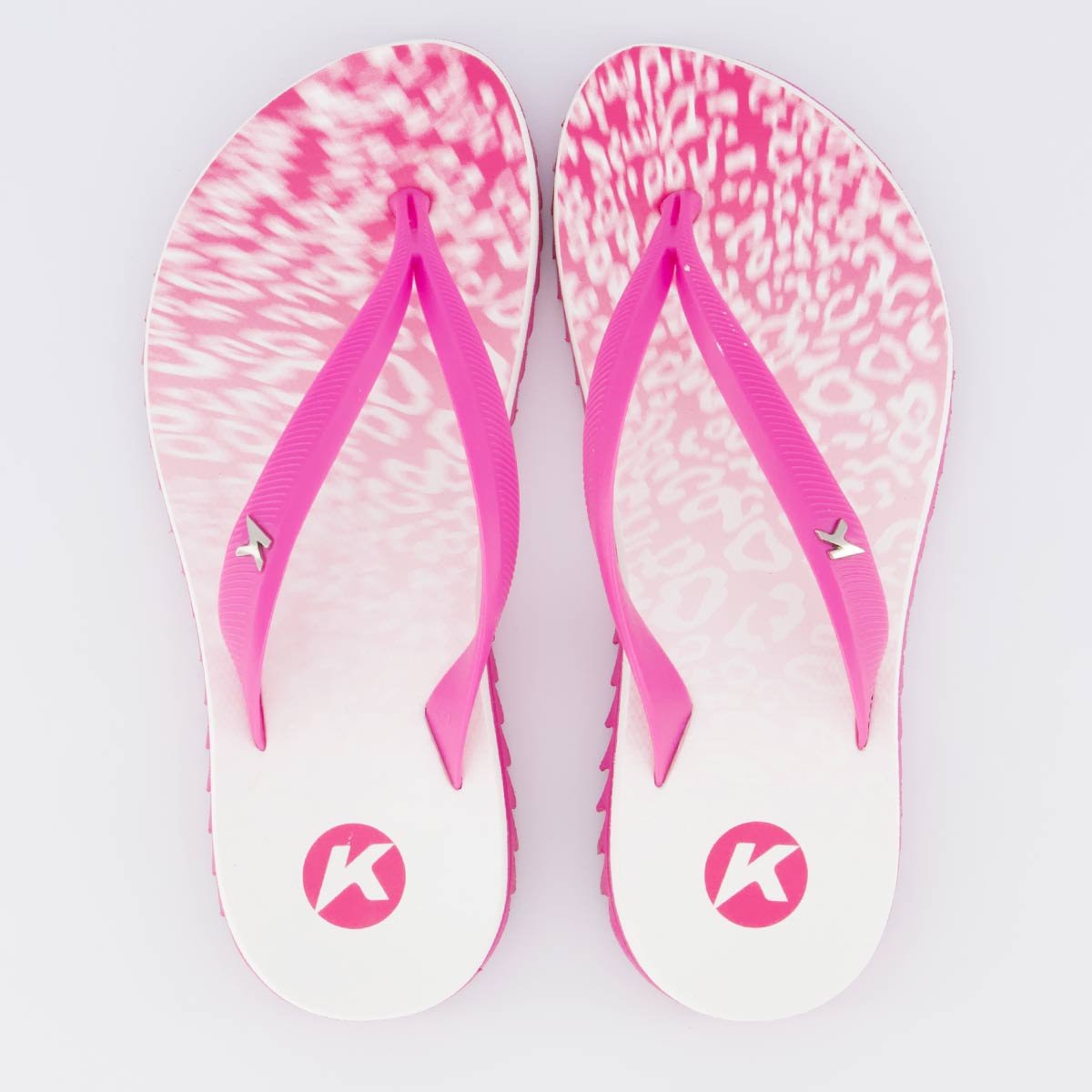 Chinelo Kenner Ibiza Onça Feminino Rosa