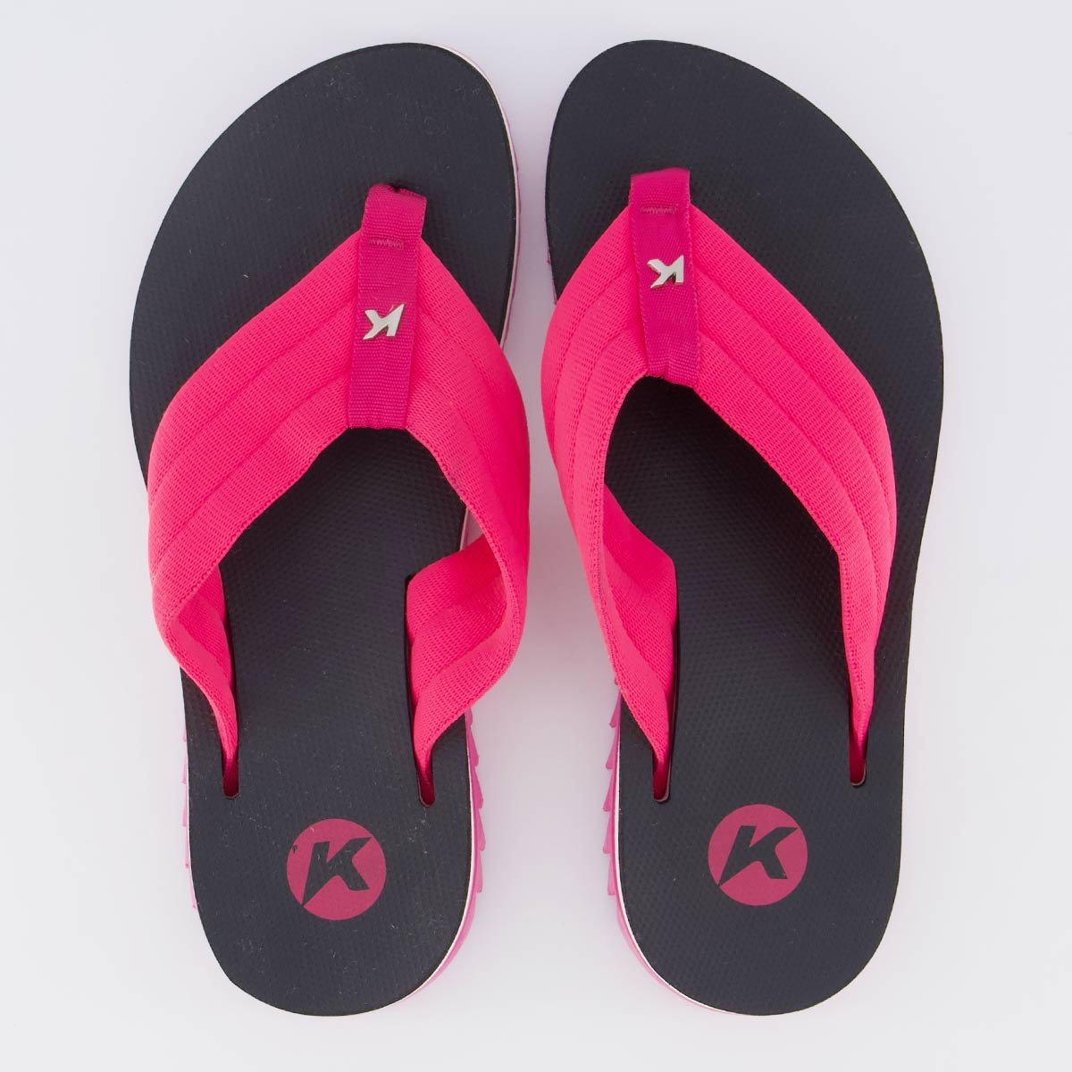 Chinelo Kenner Kyra Pro Comfy Feminino Rosa e Preto