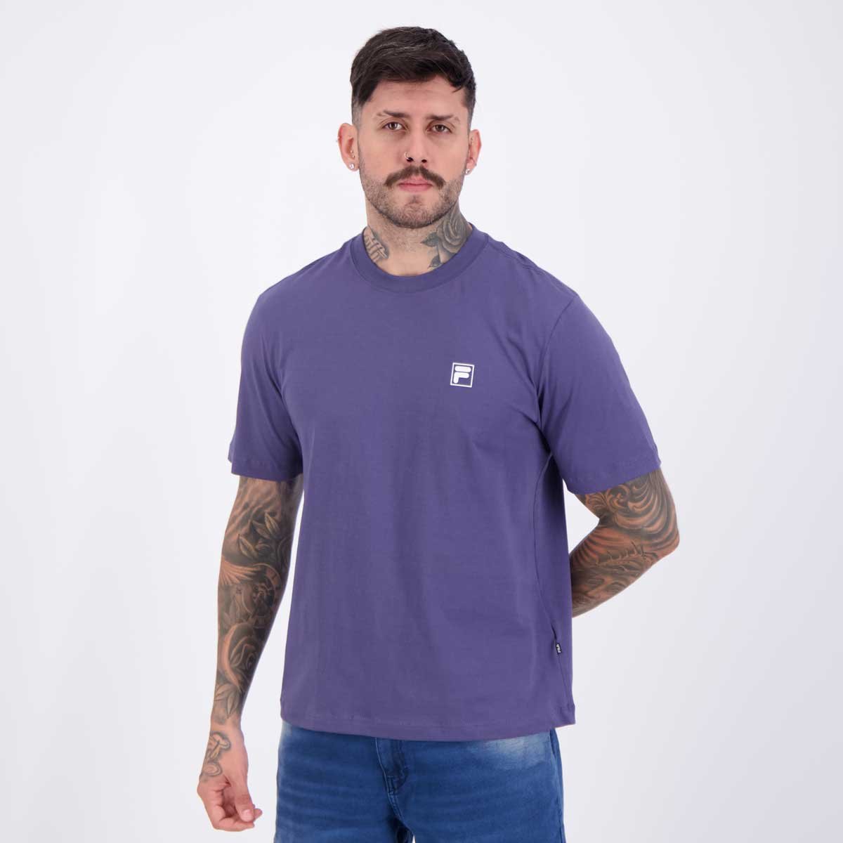 Camiseta Fila Comfort Classic Azul Marinho Marinho 3