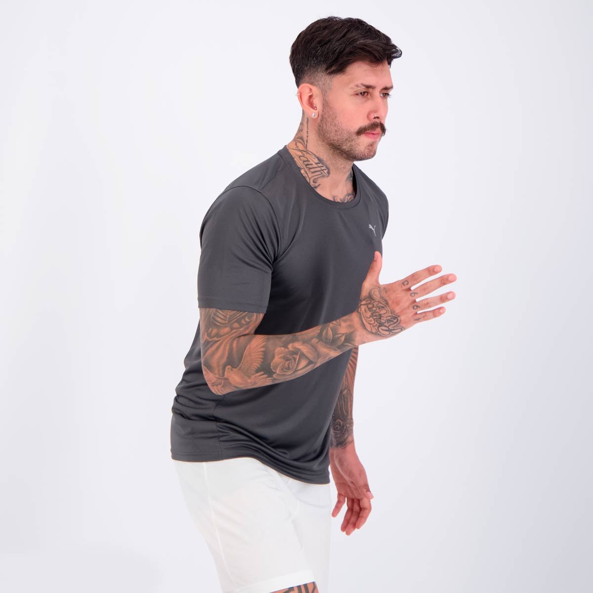 Camiseta Puma Performance SS Cinza Escuro Cinza 6