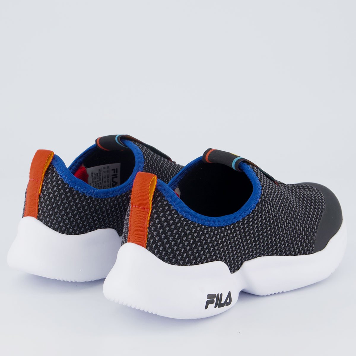 Tenis Fila Funny Infantil Branco e Preto Preto 3