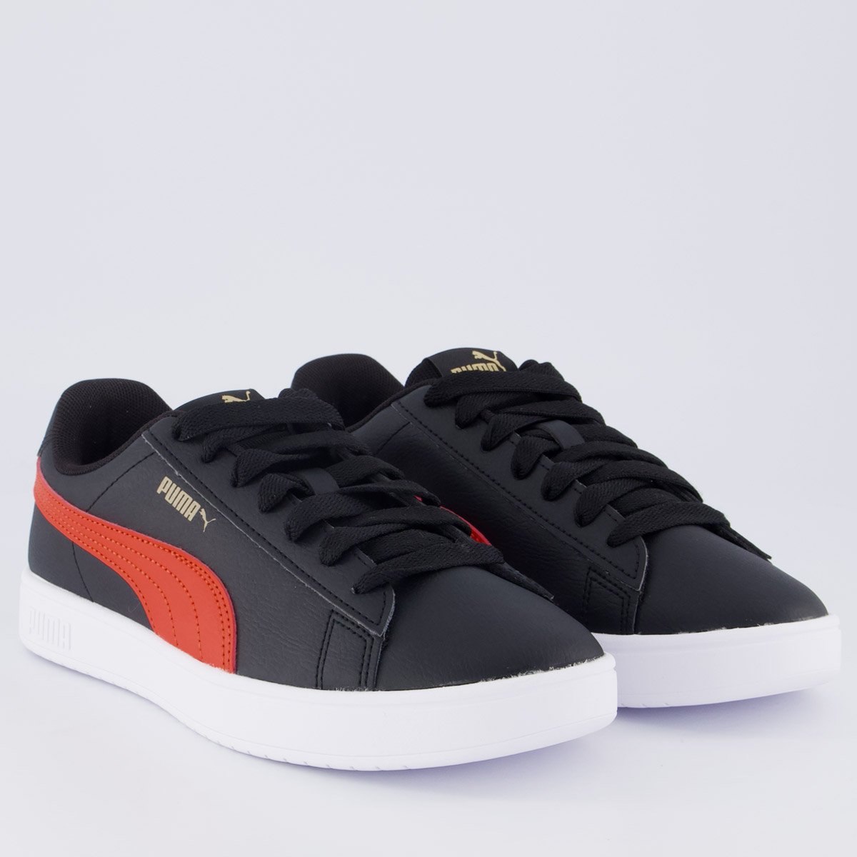Tênis Puma Rickie Classic Feminino Preto e Vermelho Preto/Vermelho 2