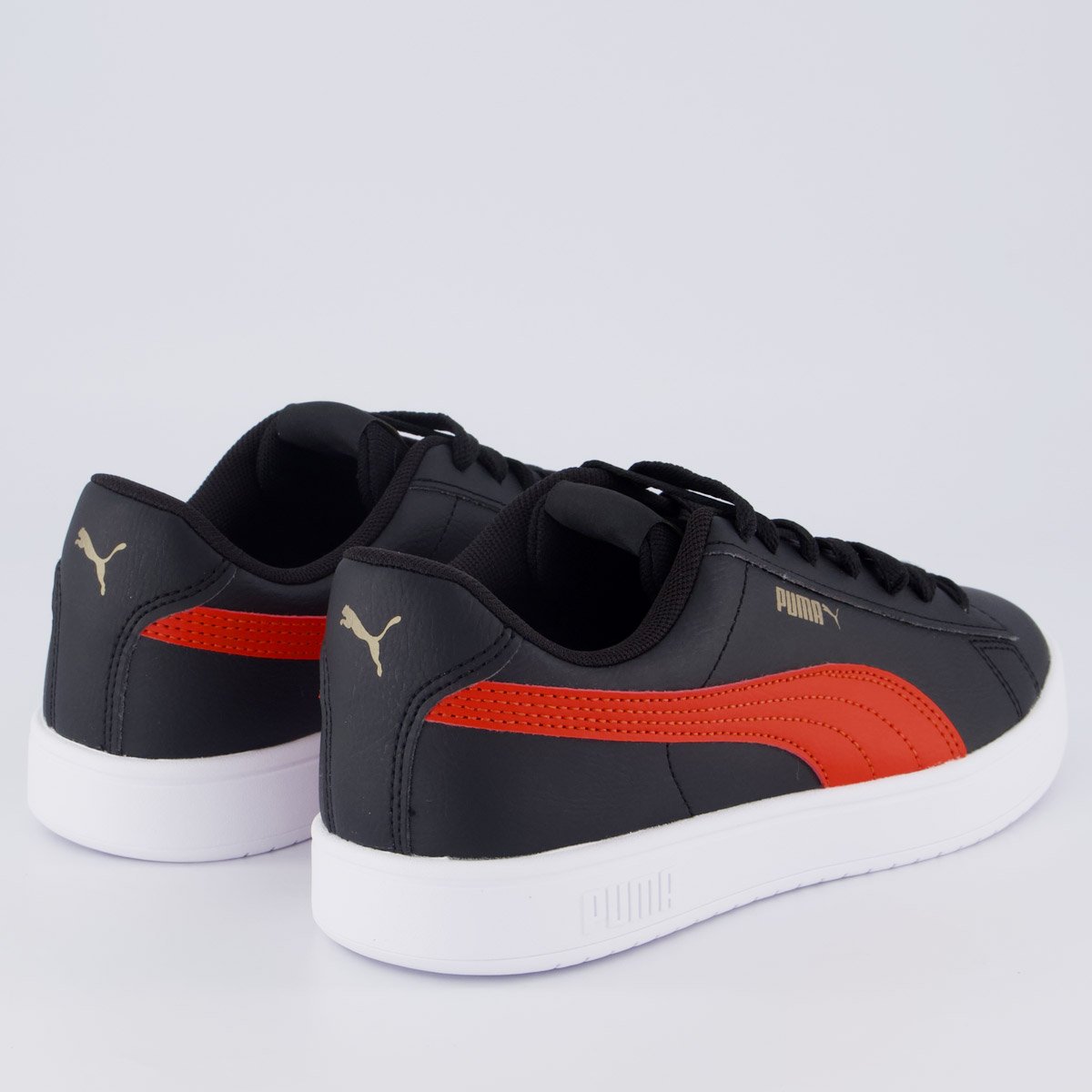 Tênis Puma Rickie Classic Feminino Preto e Vermelho Preto/Vermelho 3