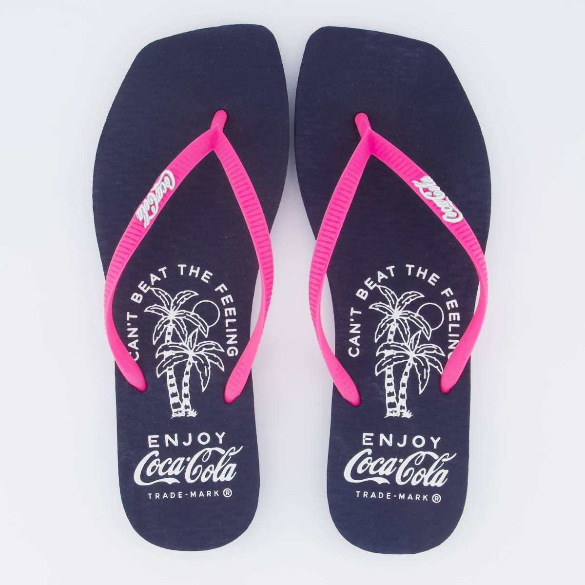 Chinelo Coca Cola Square Feeling Feminino Marinho e Pink
