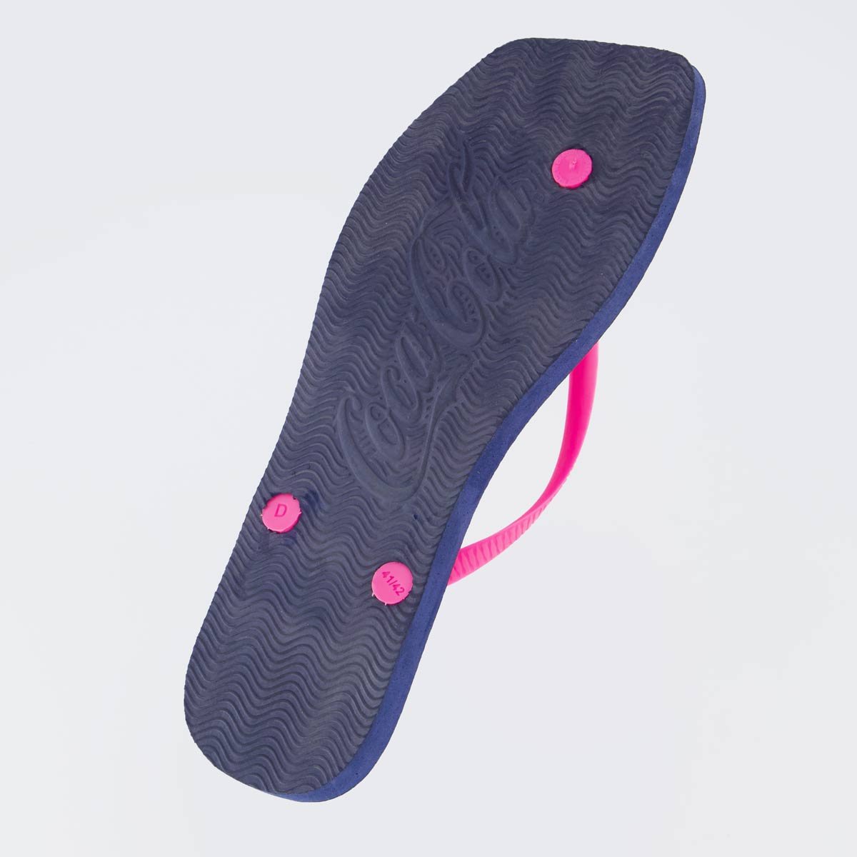 Chinelo Coca Cola Square Feeling Feminino Marinho e Pink Rosa 5