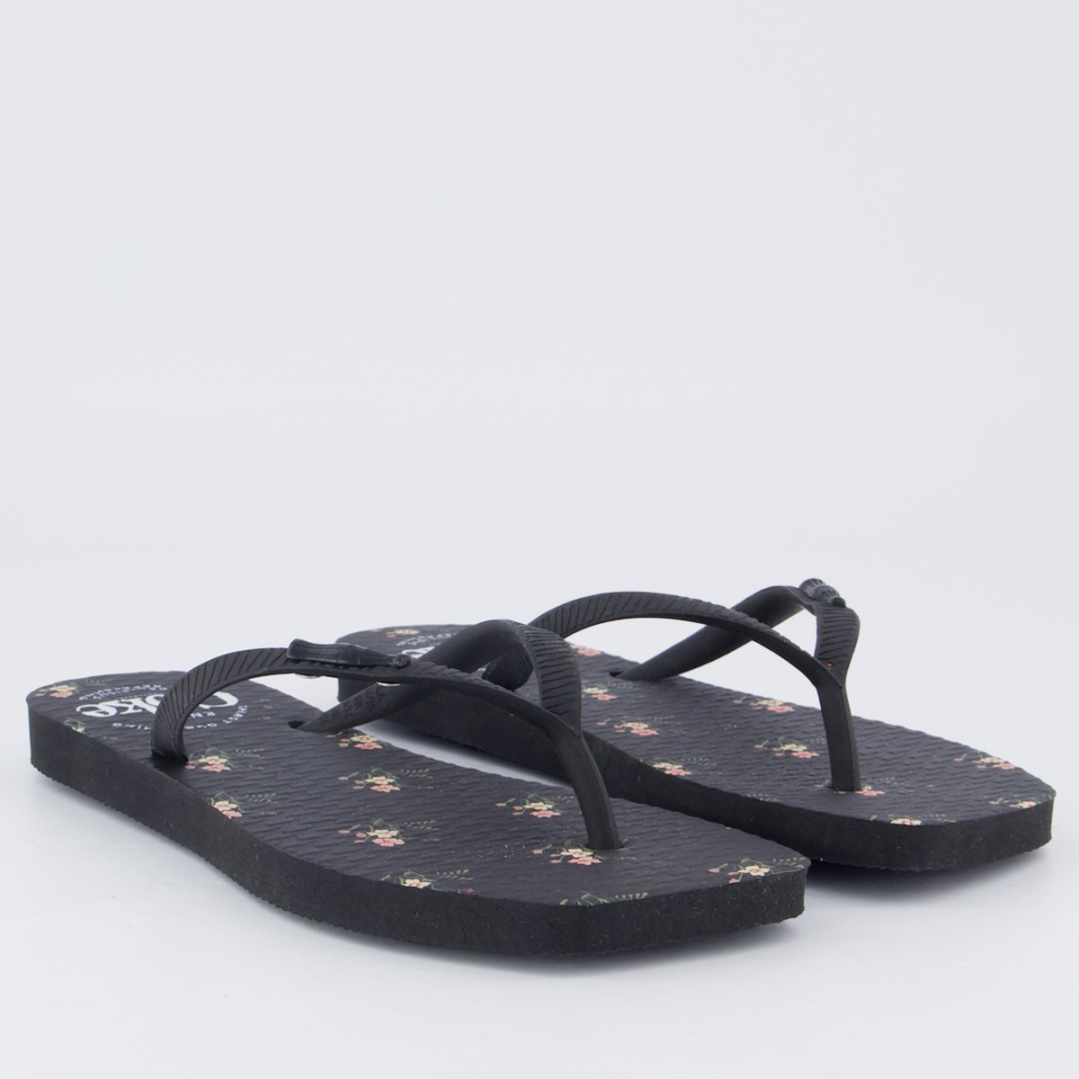 Chinelo Coca Cola Square Meli Feminino Preto Preto 3