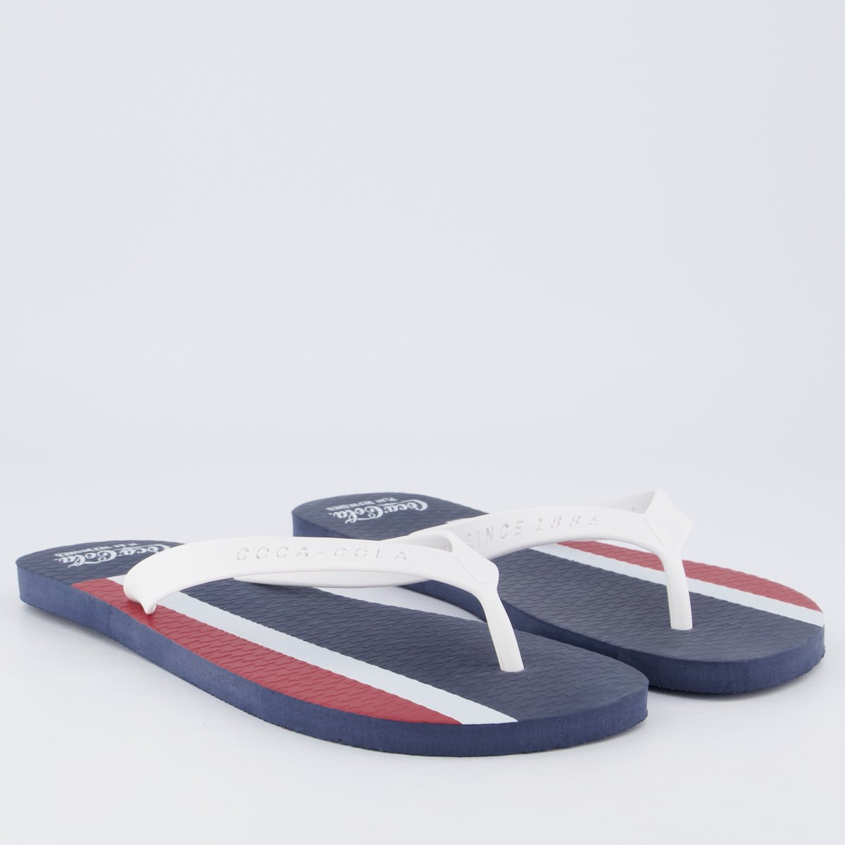 Chinelo Coca Cola Byron Marinho e Branco Branco 3