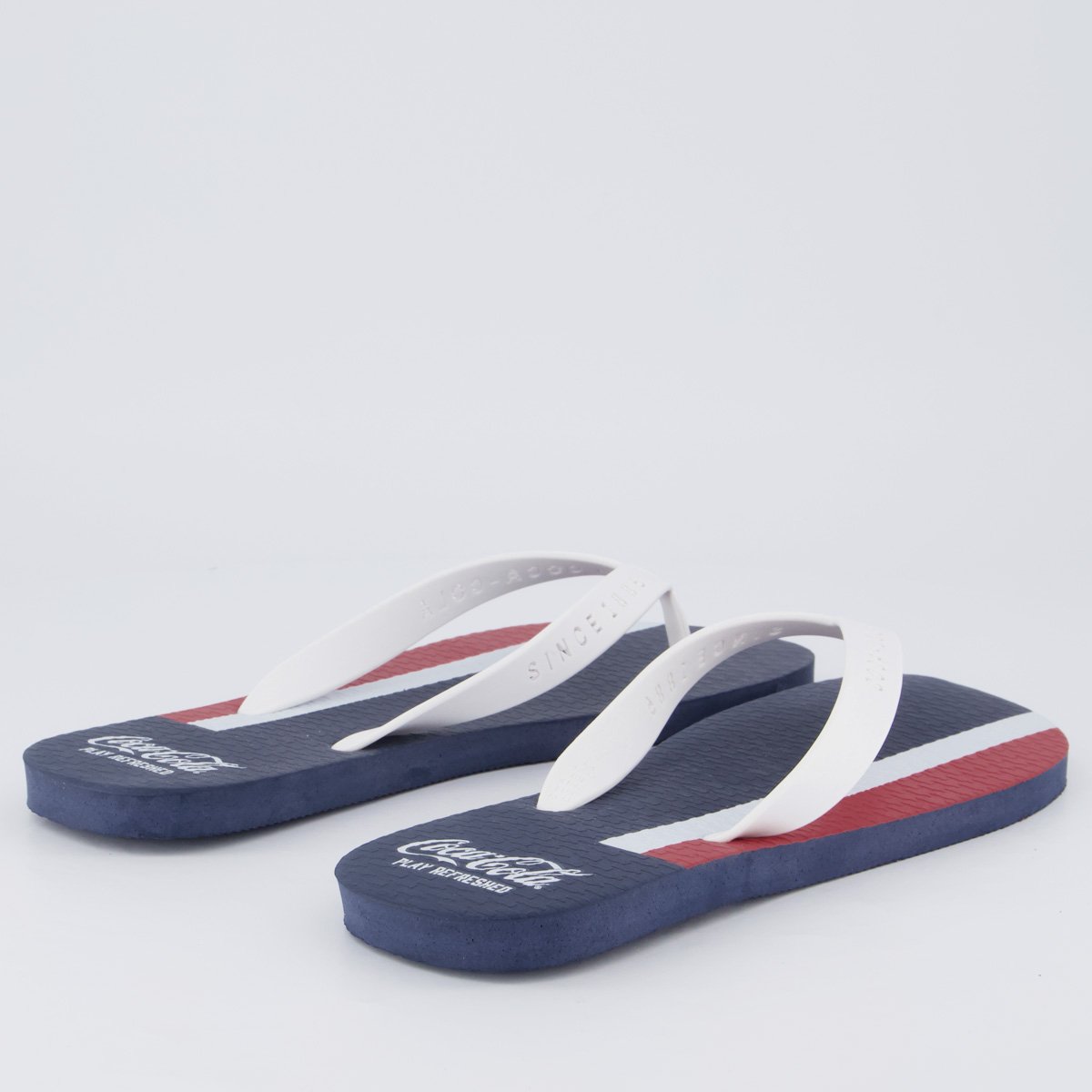 Chinelo Coca Cola Byron Marinho e Branco Branco 4