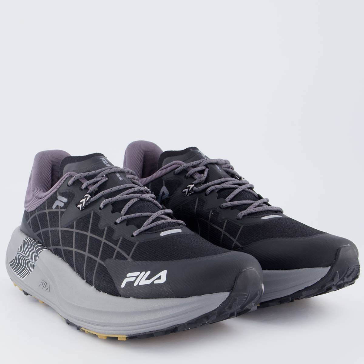 Tênis Fila Skytrail Preto e Cinza Preto 2