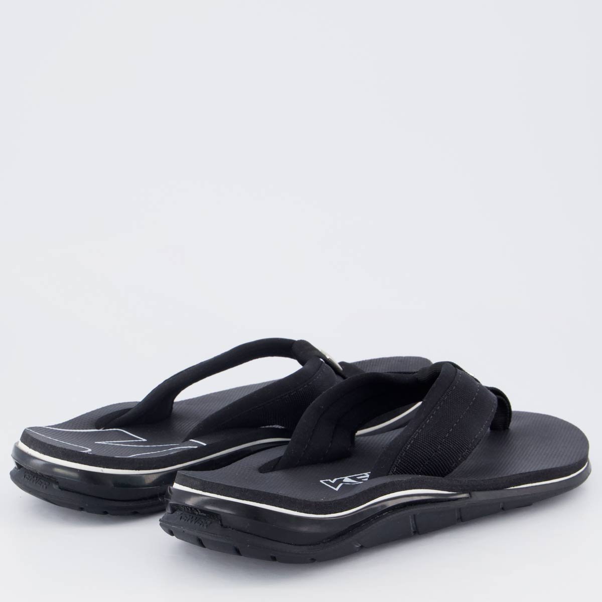 Chinelo Kenner X-Gel Confort Preto e Branco Preto 4
