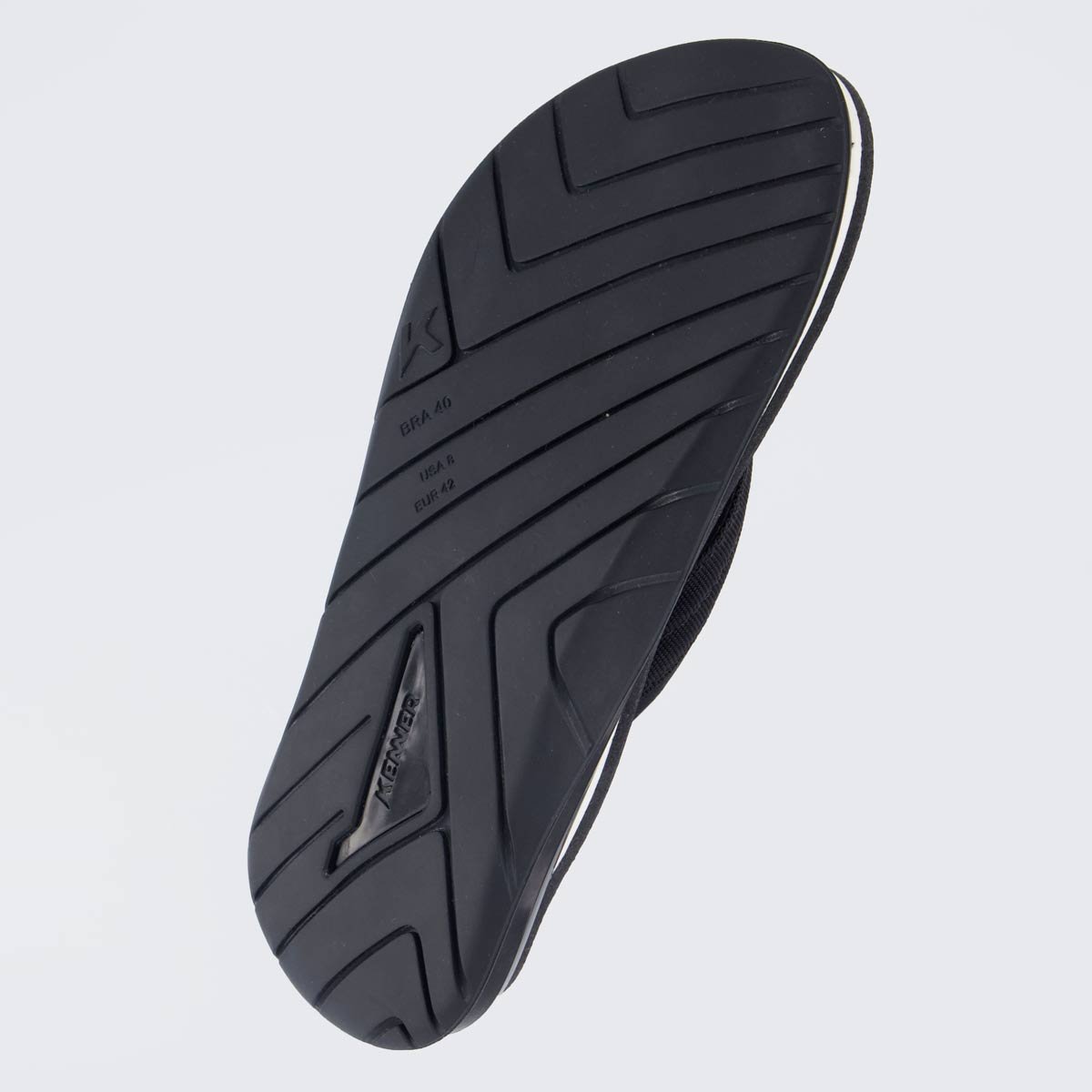 Chinelo Kenner X-Gel Confort Preto e Branco Preto 5