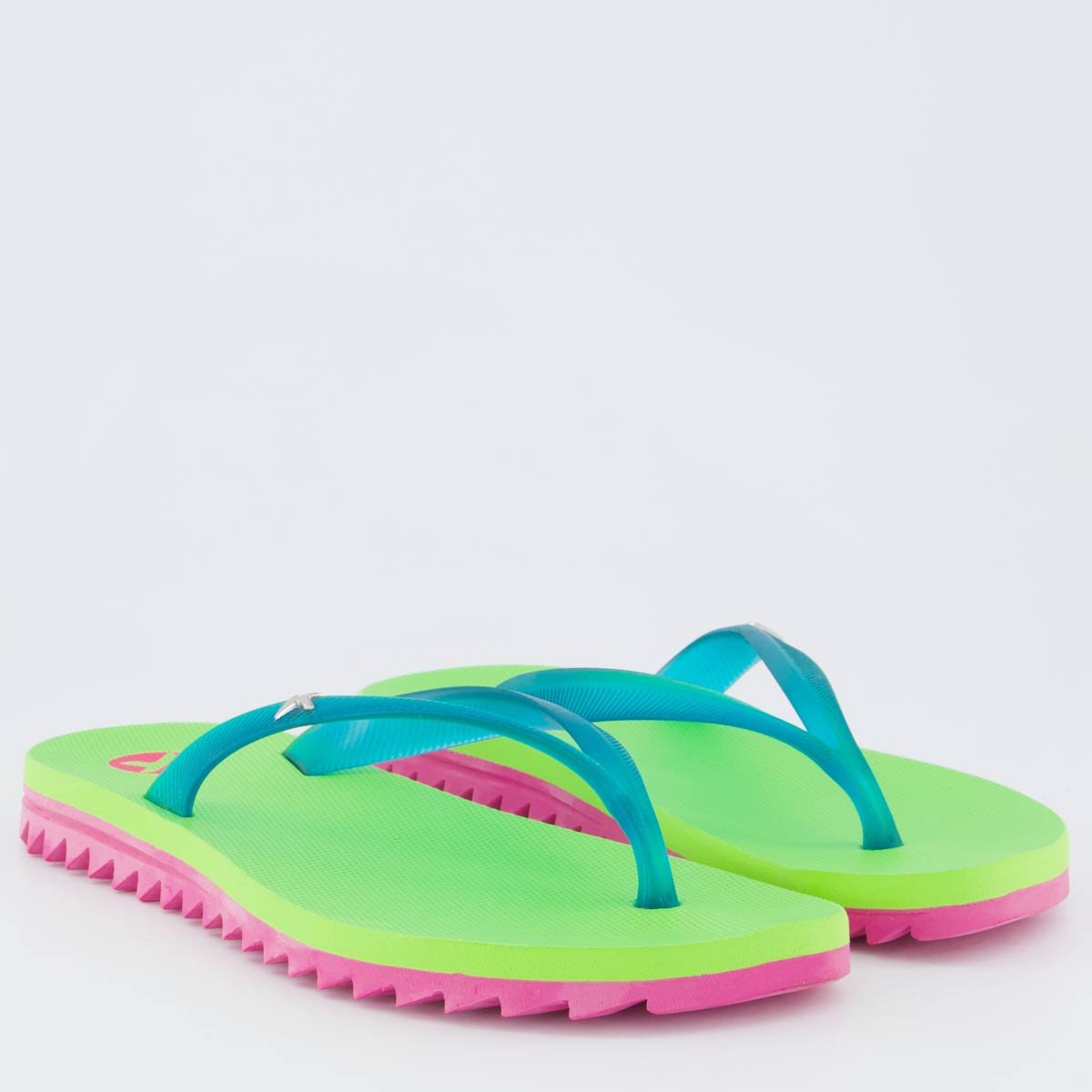 Chinelo Kenner Ibiza Pro Feminino Verde e Rosa Verde 3