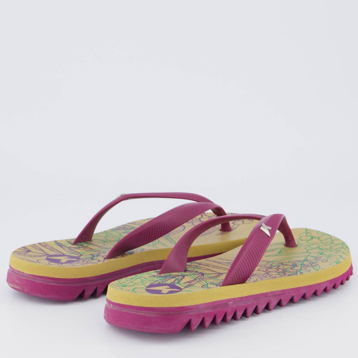 Chinelo Kenner Ibiza Açaí Feminino Marrom Rosa 4