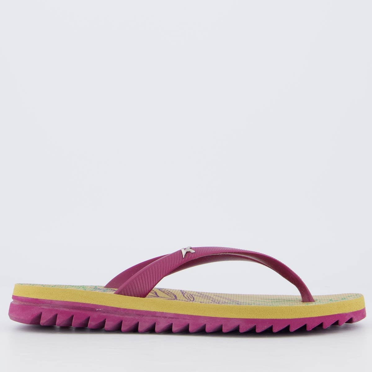 Chinelo Kenner Ibiza Açaí Feminino Marrom Rosa 2
