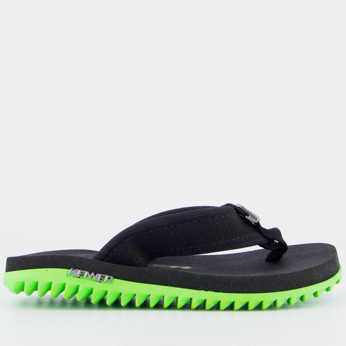 Chinelo Kenner Kivah Cushy Juvenil Preto e Verde Preto 2