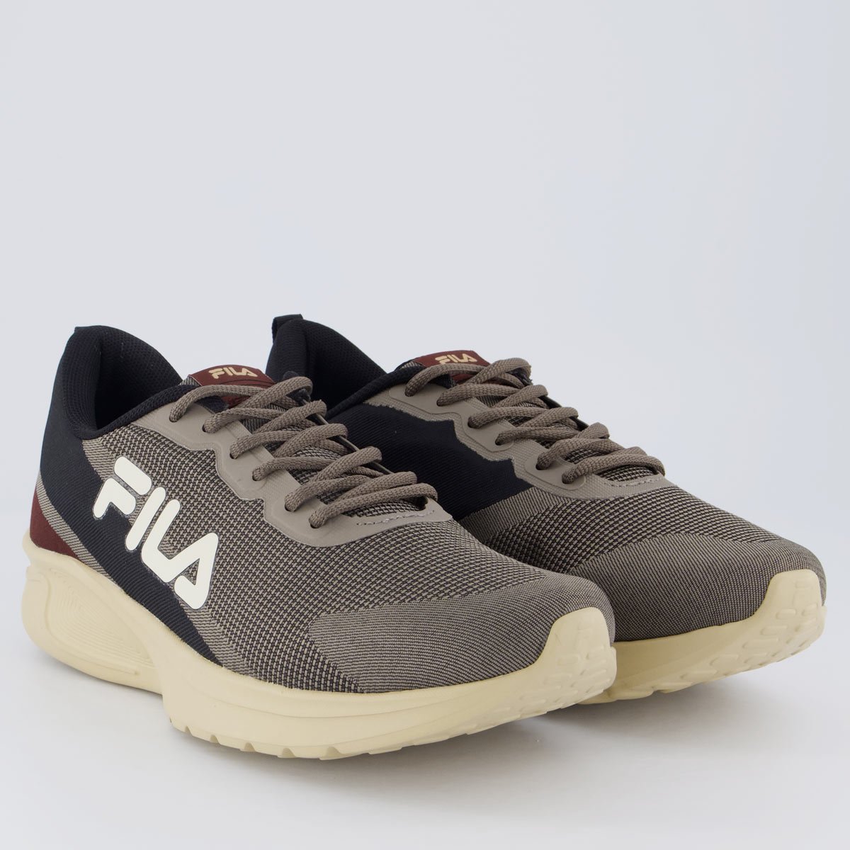 Tênis Fila Vector Cinza e Preto Marrom 2