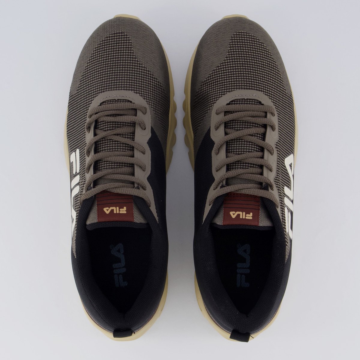 Tênis Fila Vector Cinza e Preto Marrom 4