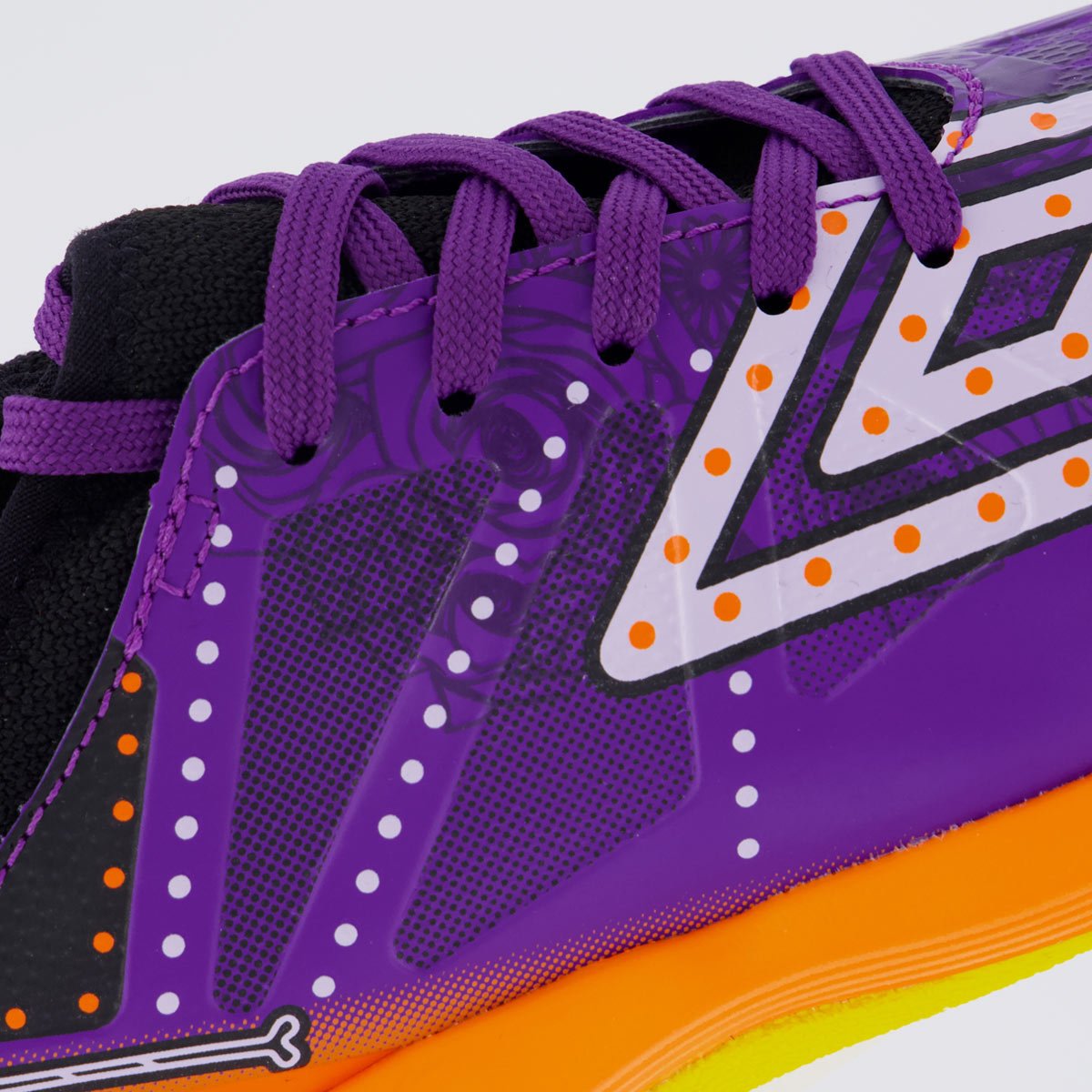 Chuteira Umbro Ultimate JR Día de Los Muertos Futsal Juvenil Roxa Roxo 9